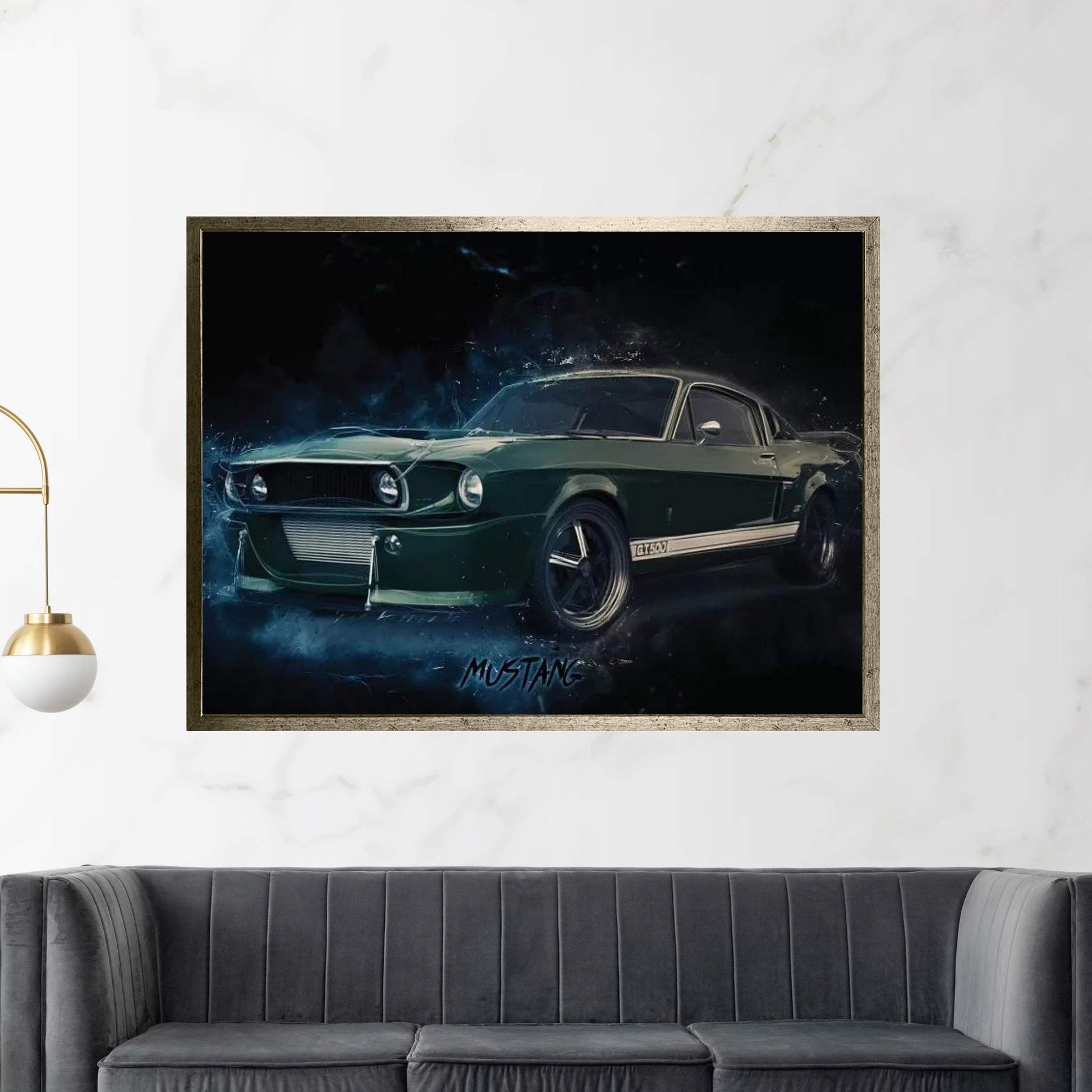 Mustang Eleanor Canvas Wall Art - Y Canvas