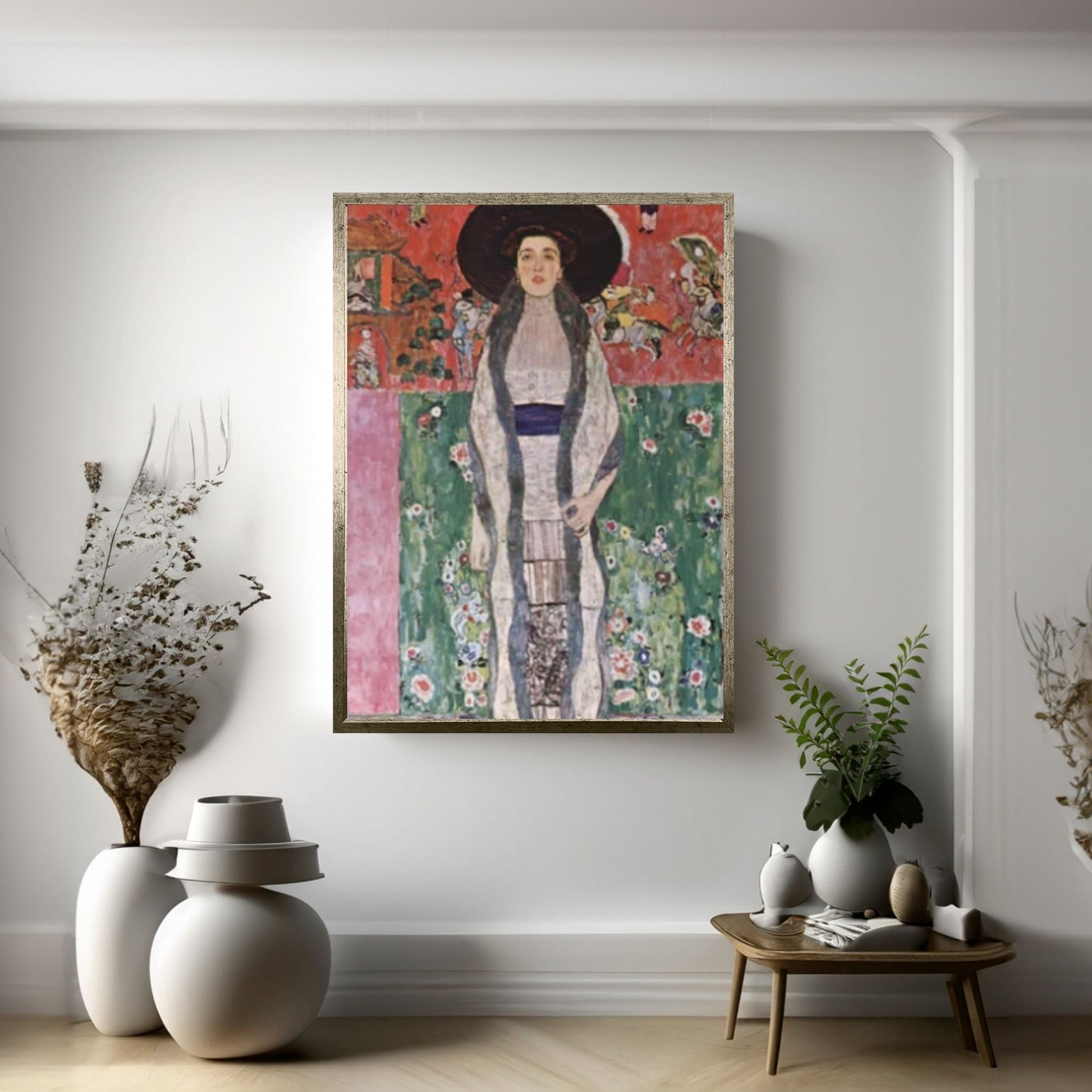 GUSTAV KLIMT Adele Bloch-Bauer II Painting Poster Print, Retro Wall Art Premium Exhibition,Wall Tapestry - Y Canvas