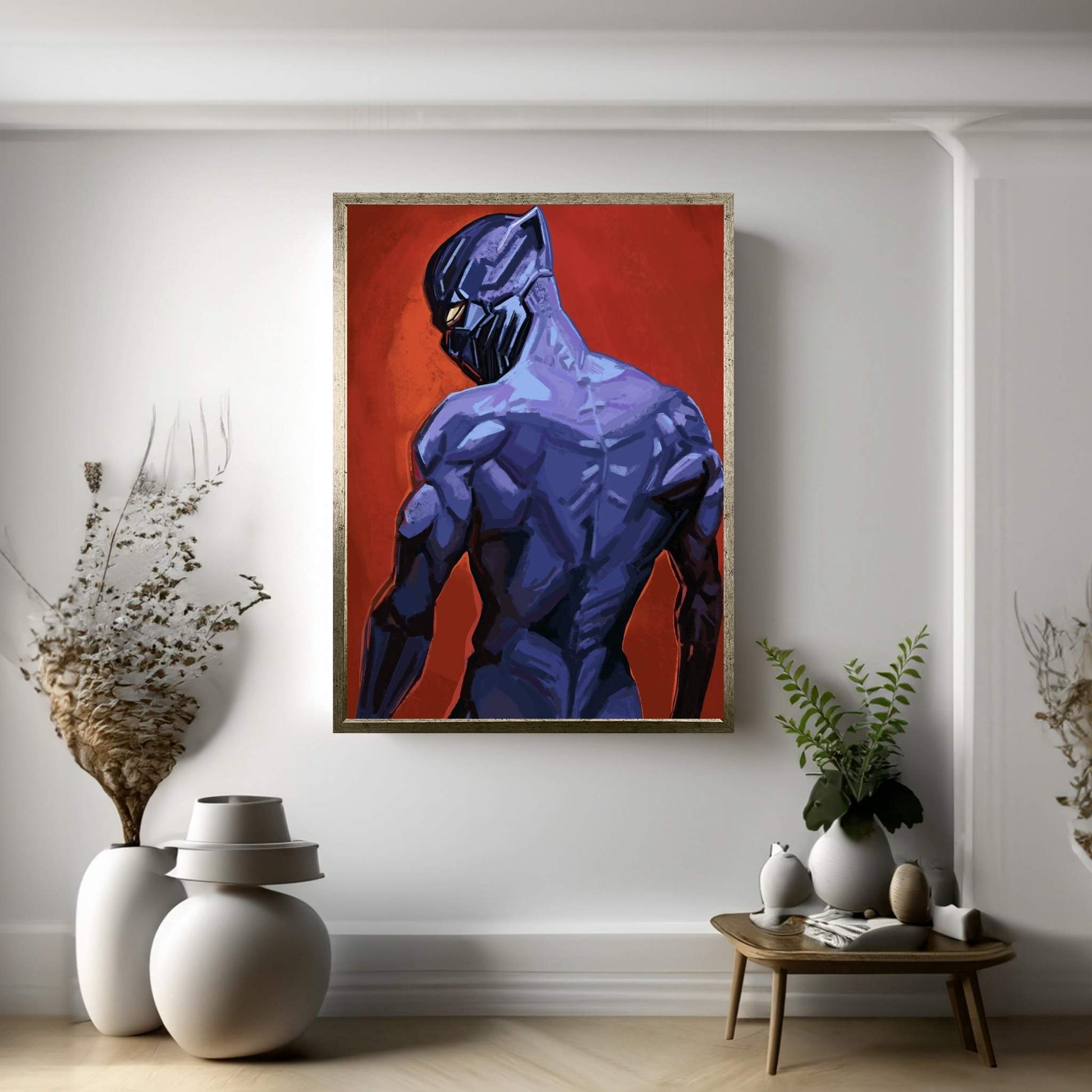 Black Panther Canvas Wall Art - Y Canvas