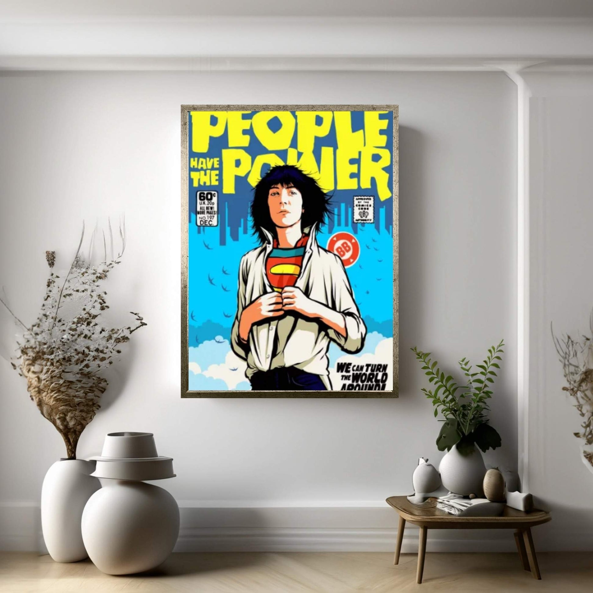 Power To The People Canvas Wall Art - Y Canvas