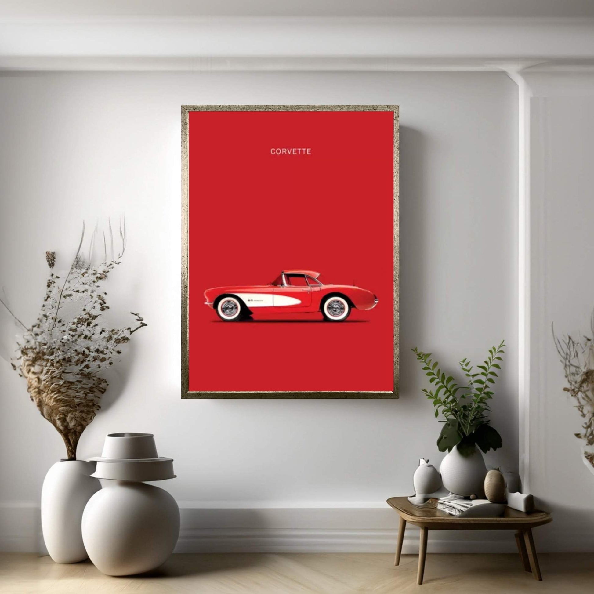 1957 Chevrolet Corvette Canvas Wall Art - Y Canvas