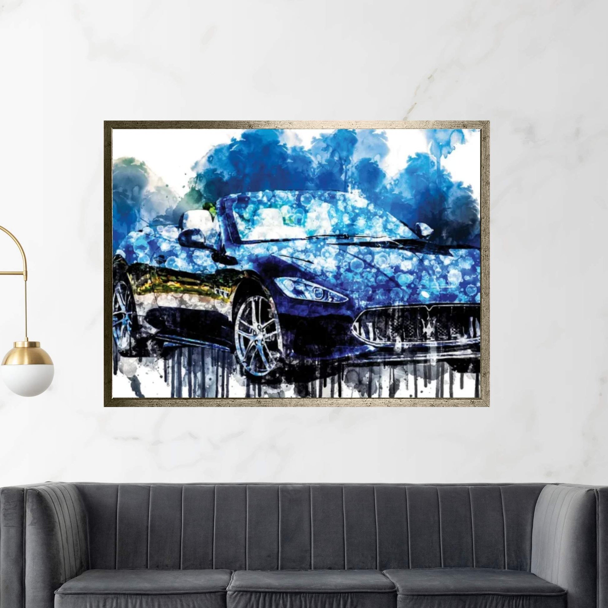 Car 2017 Maserati Grancabrio Sport Canvas Wall Art - Y Canvas