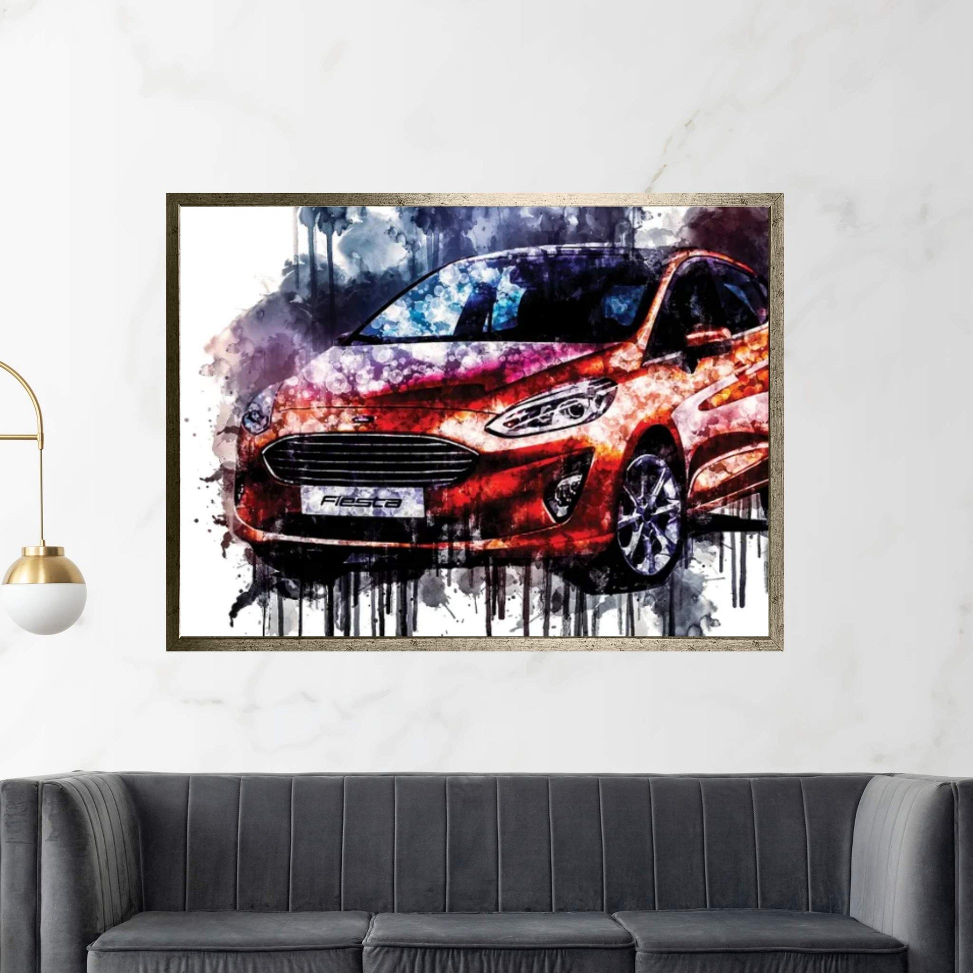 2017 Ford Fiesta Titanium Vehicle LXXVII Canvas Wall Art - Y Canvas