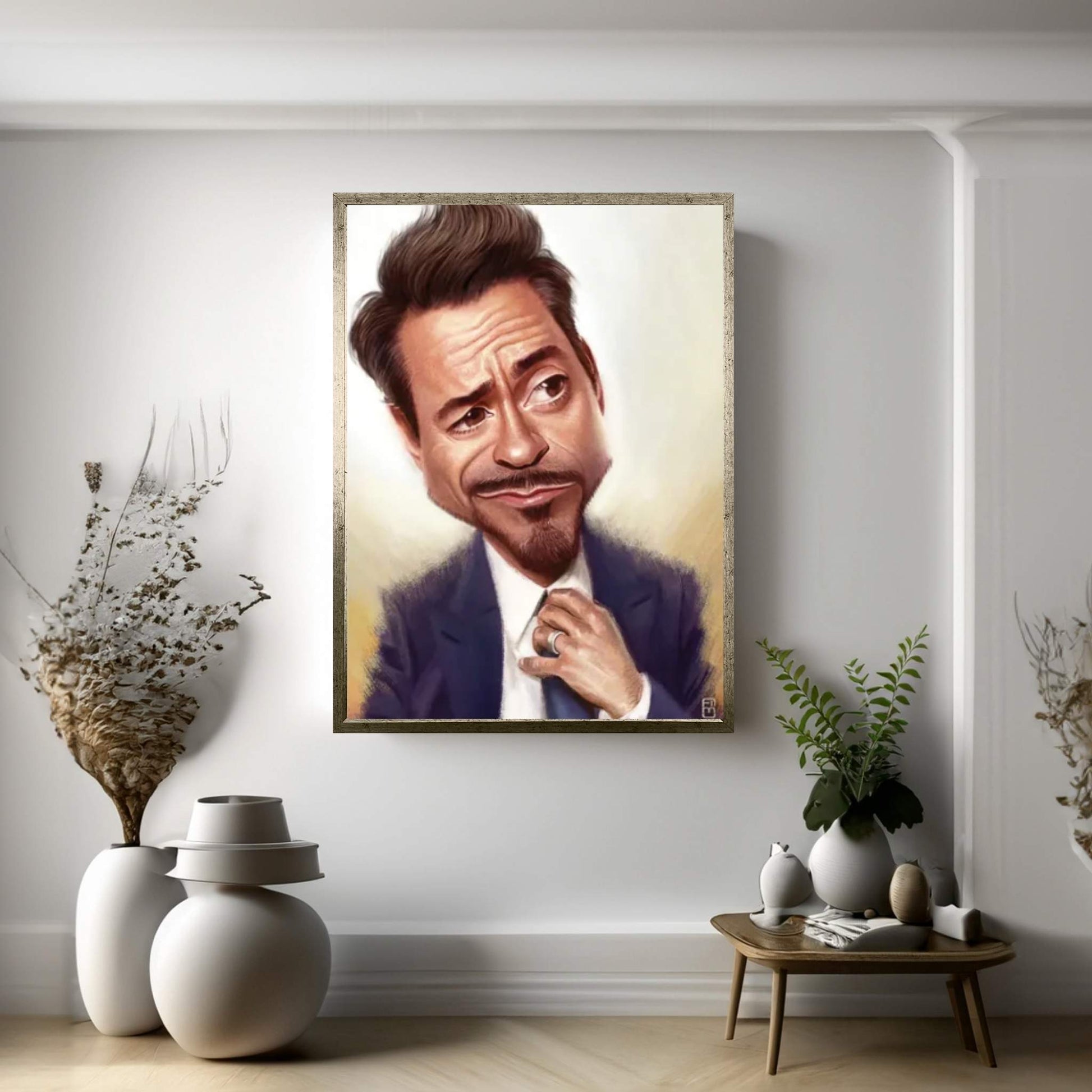 Robert Downey Jr. Canvas Wall Art - Y Canvas