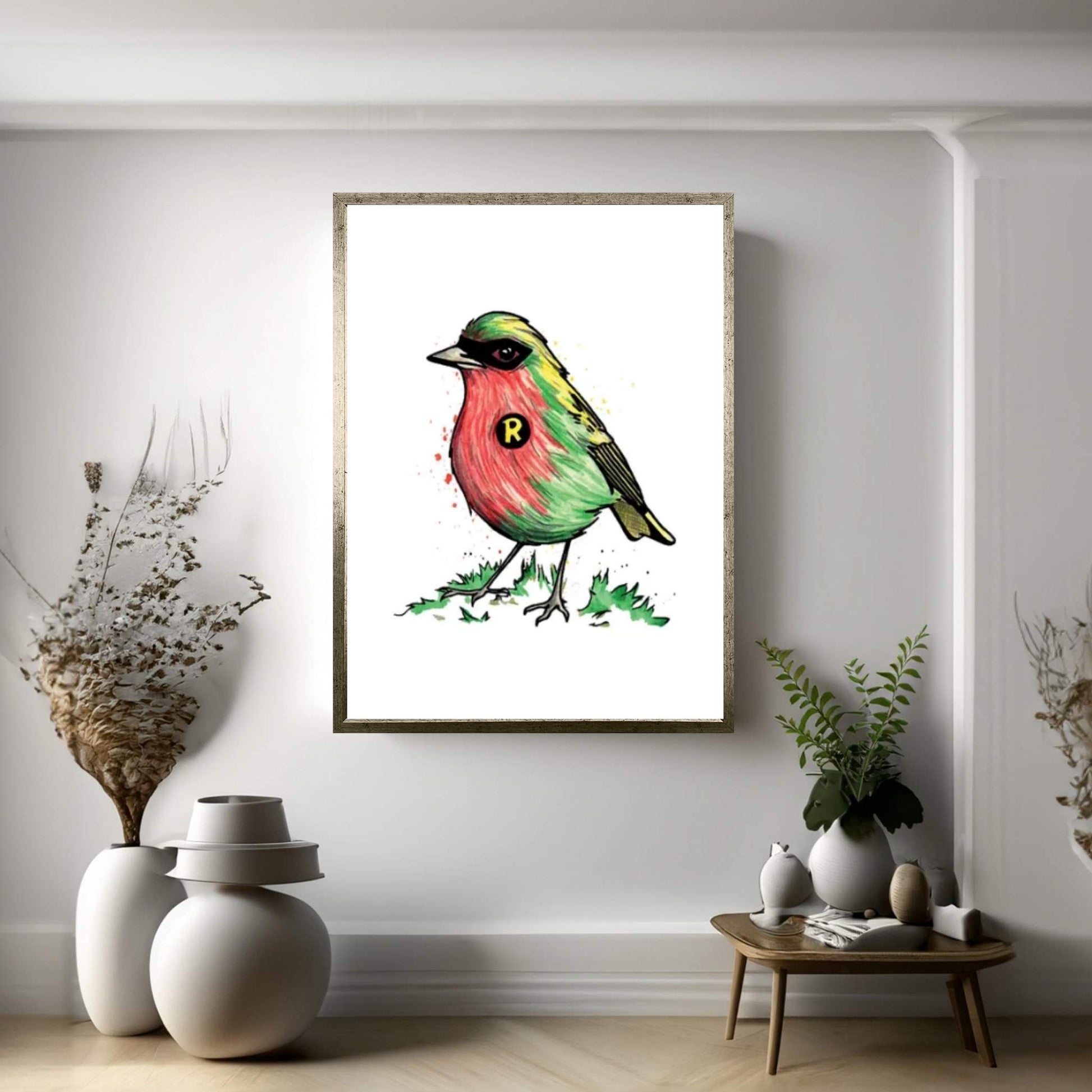 Robin Canvas Wall Art - Y Canvas