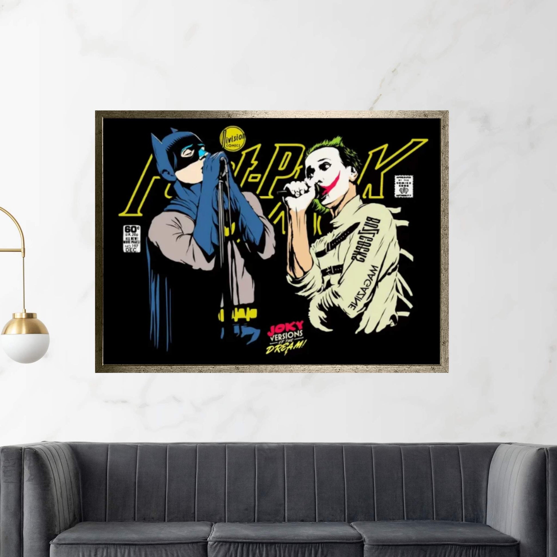 The Post-Punk Face-Off Canvas Wall Art - Y Canvas