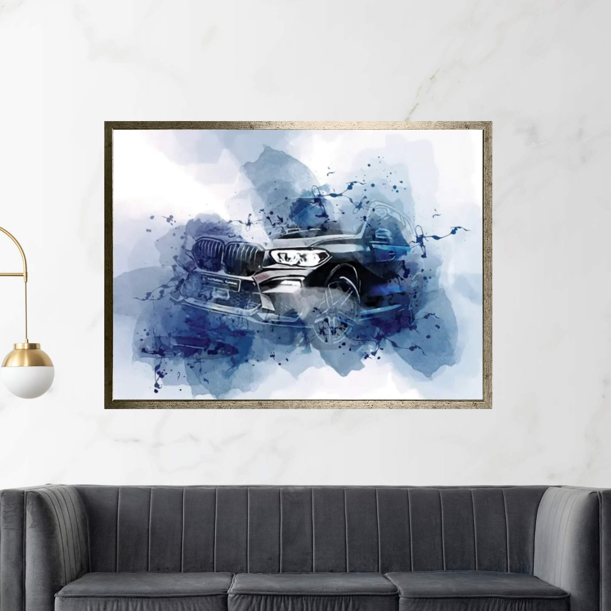 BMW X5 Nightscapes 2021 Canvas Wall Art - Y Canvas