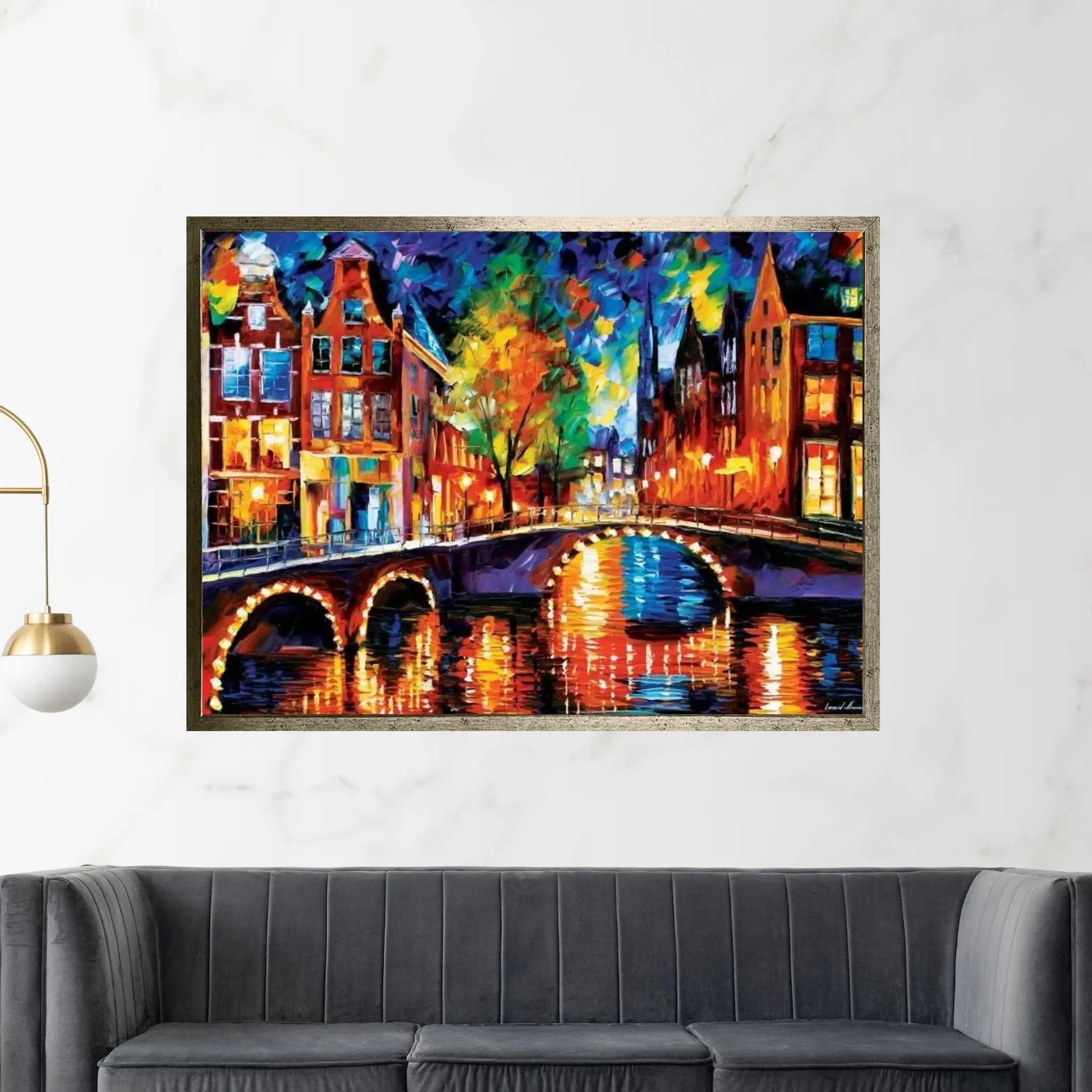 The Bridges Of Amsterdam Canvas Wall Art - Y Canvas