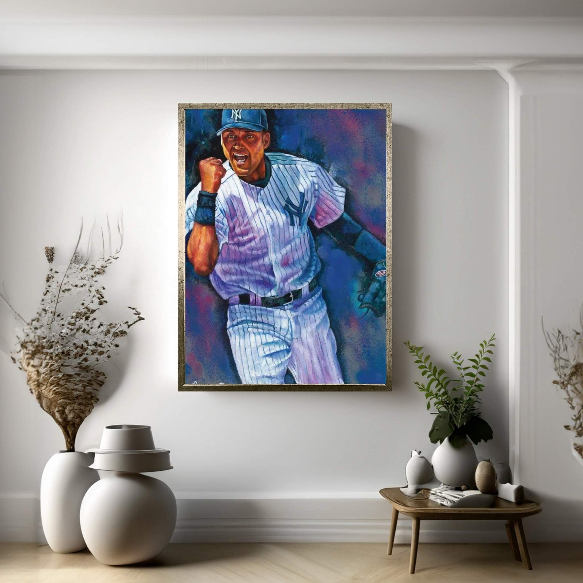 The Captain (Derek Jeter) Canvas Wall Art - Y Canvas