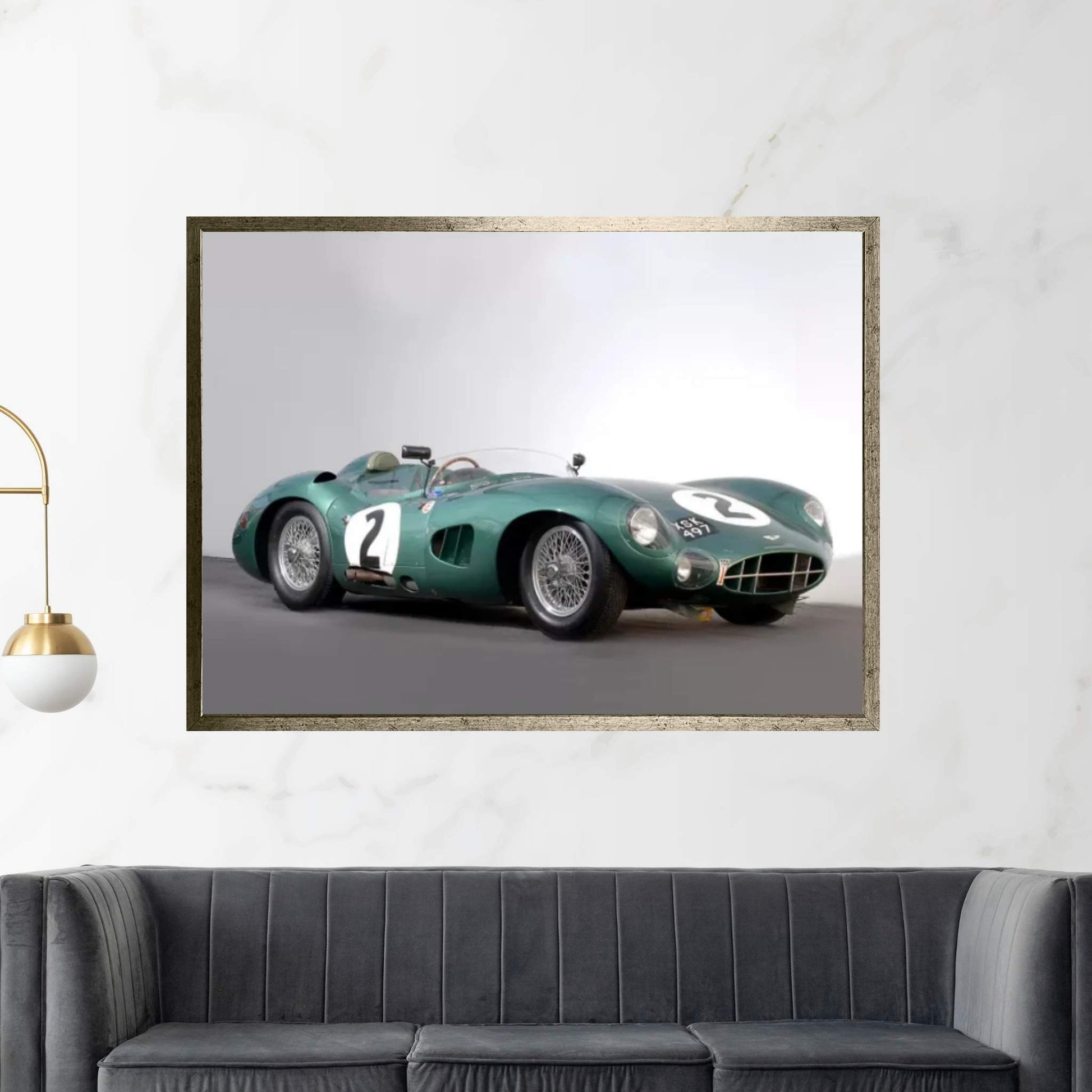 Aston Martin Dbr1, 1959 Canvas Wall Art - Y Canvas