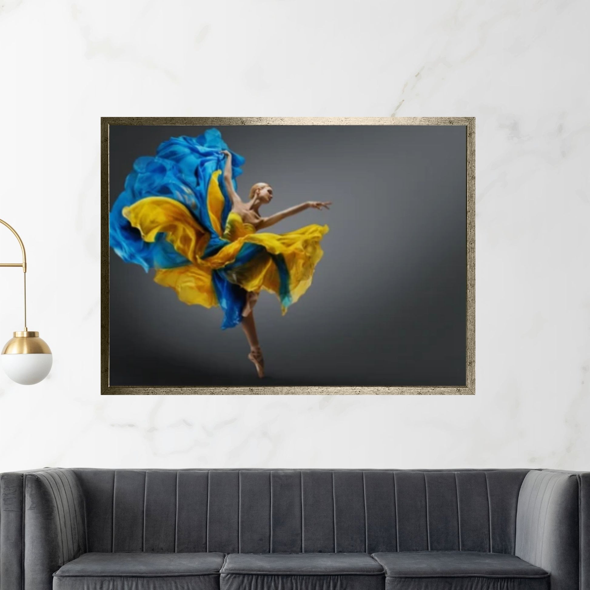 Large Ballerina Canvas Painting, Dancing Girl Oil Painting - Y Canvas