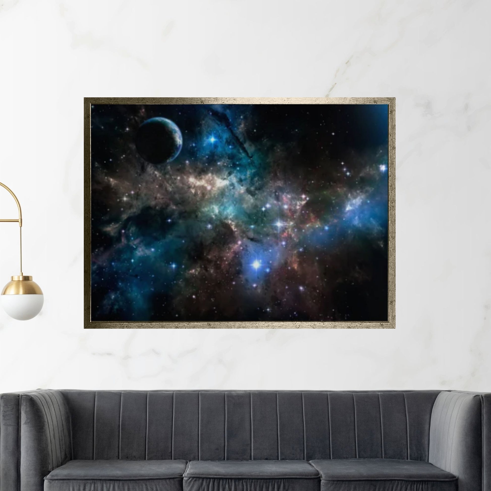 Hubble Light Space Print on Canvas Wall Art Poster Print - Y Canvas