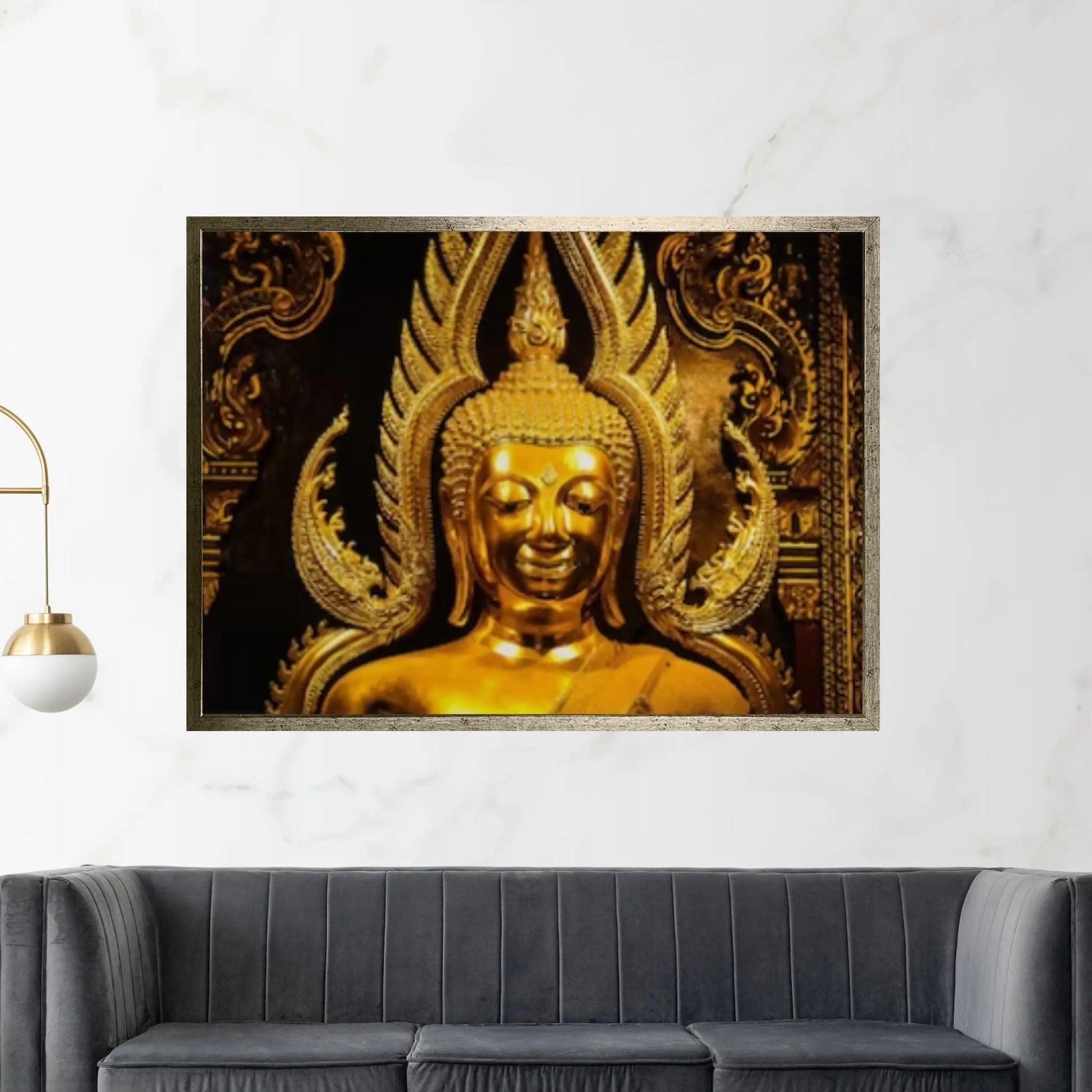 Buddha Statue Canvas Wall Art Home Decor - Y Canvas