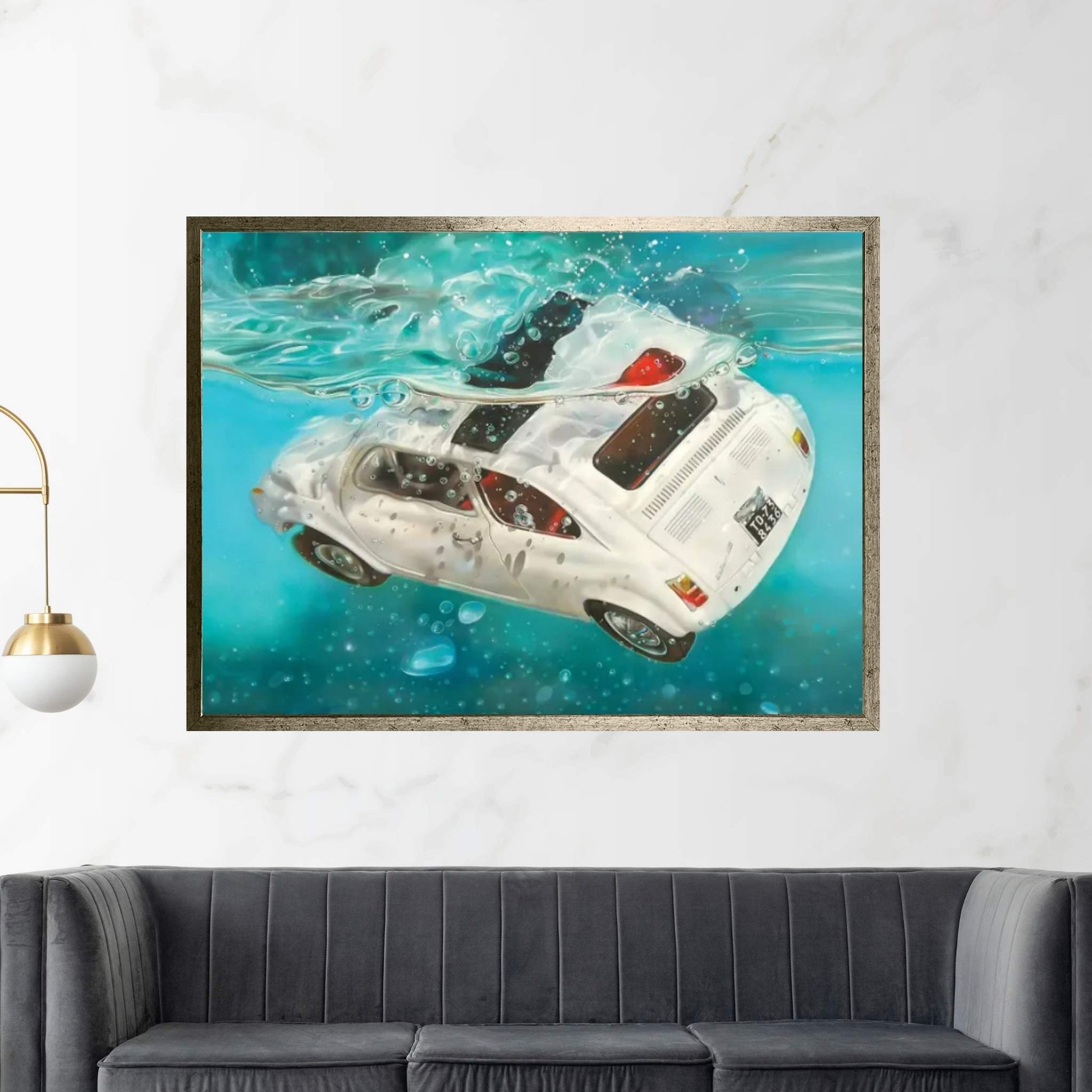 Nuova 500 Canvas Wall Art - Y Canvas