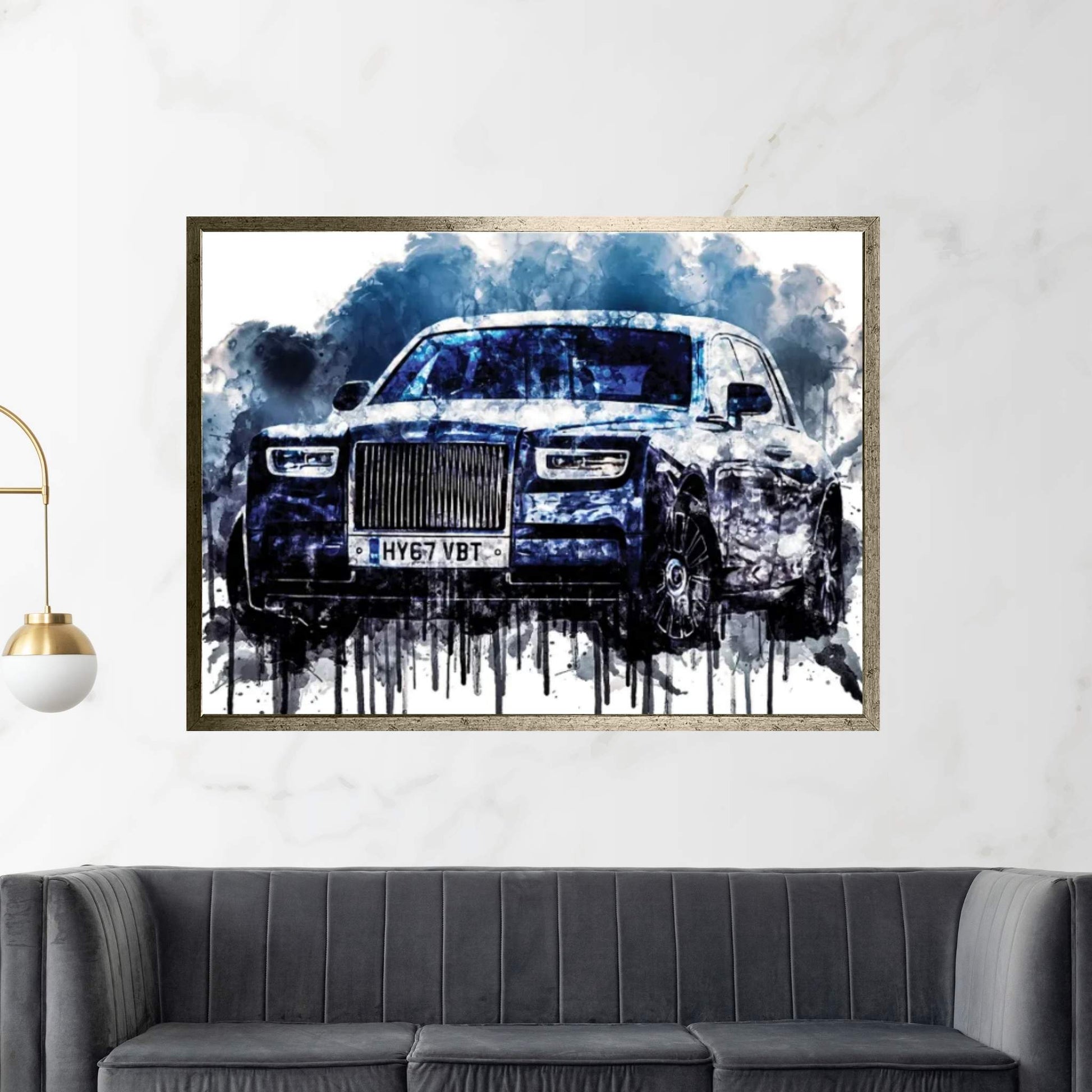 Car 2017 Rolls Royce Phantom Canvas Wall Art - Y Canvas