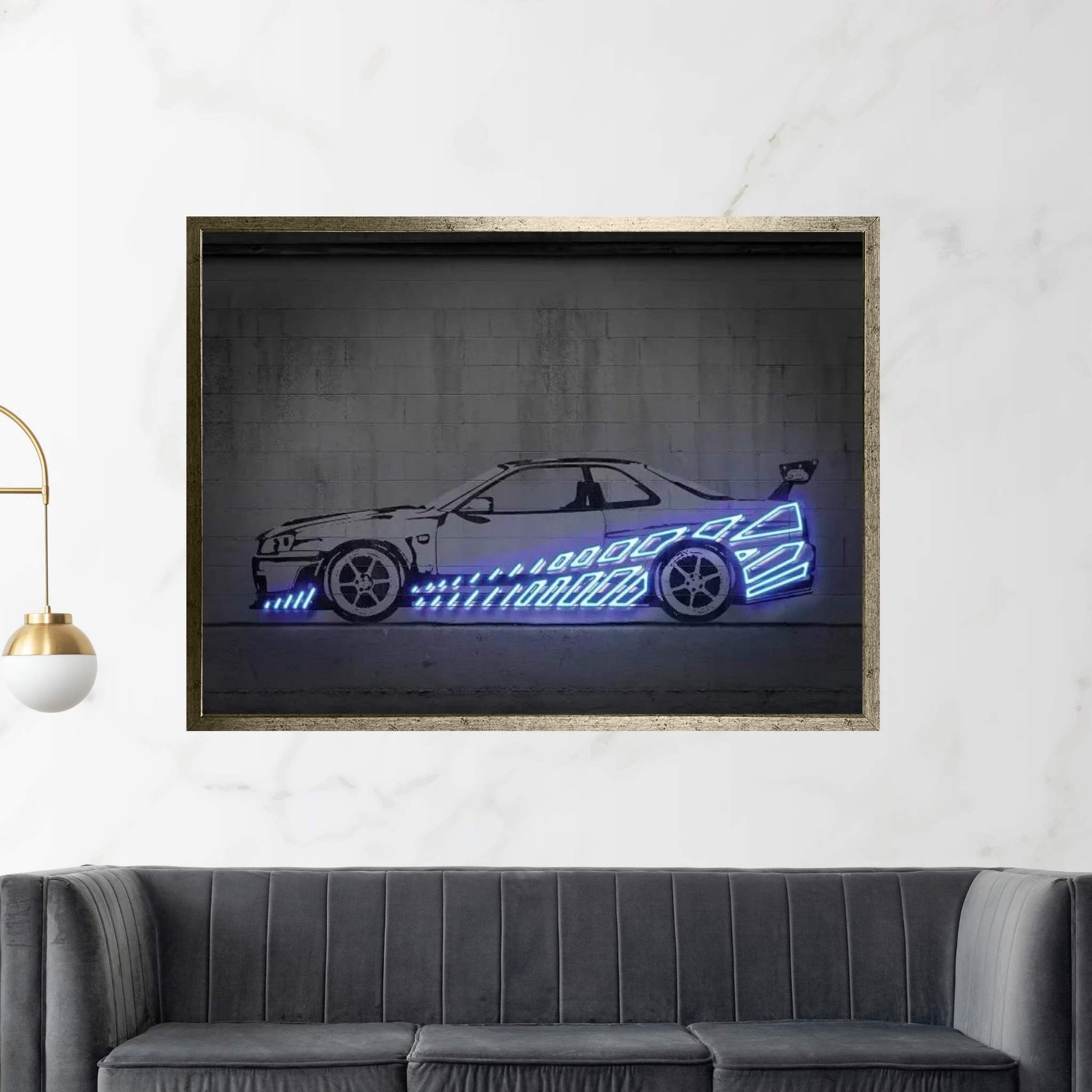 Skyline R34 Canvas Wall Art - Y Canvas