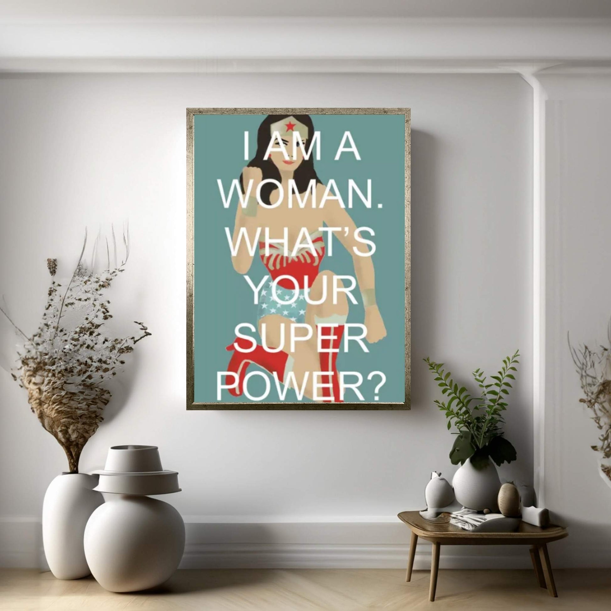 Wonder Woman Canvas Wall Art - Y Canvas