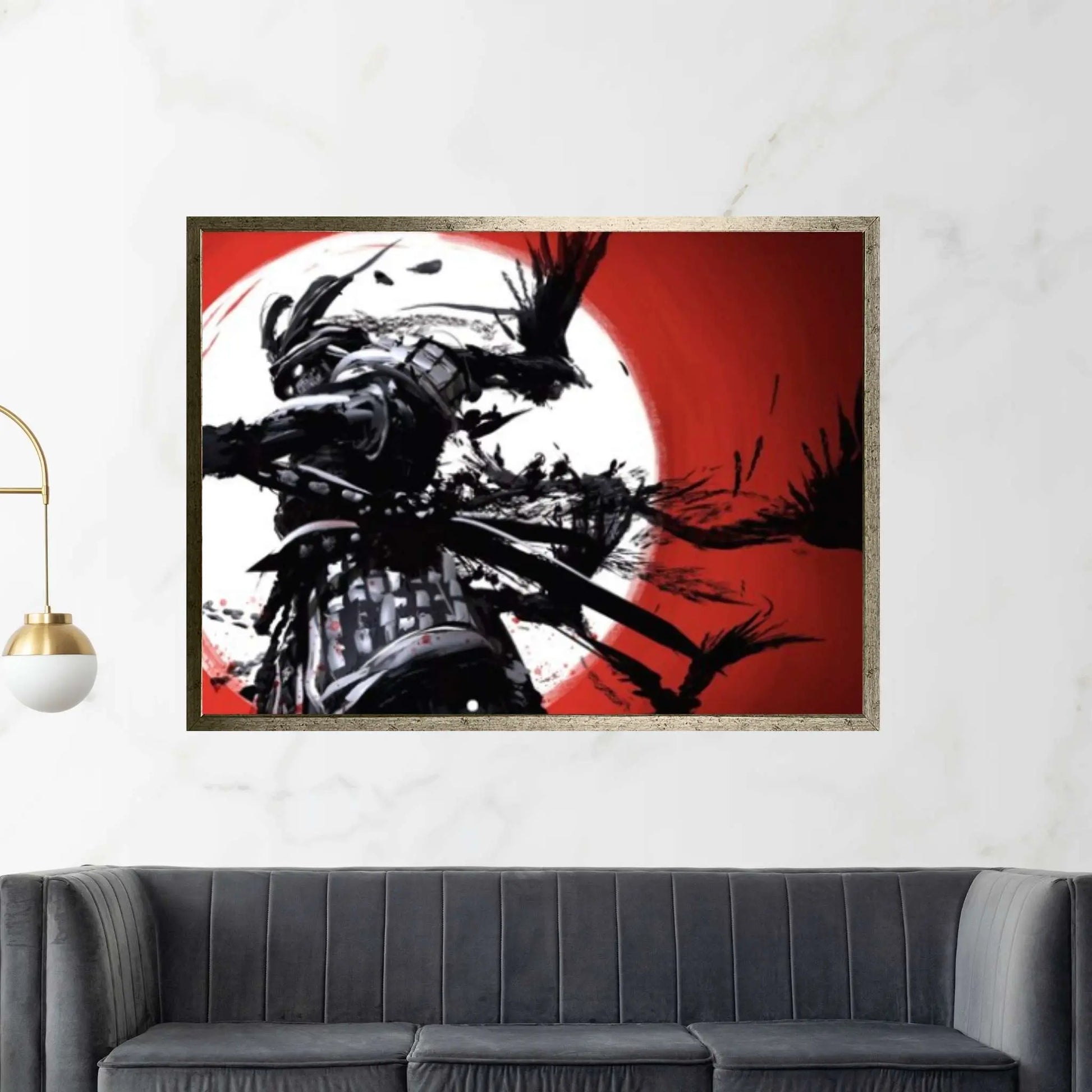 Samurai Warrior Print on Canvas - Y Canvas