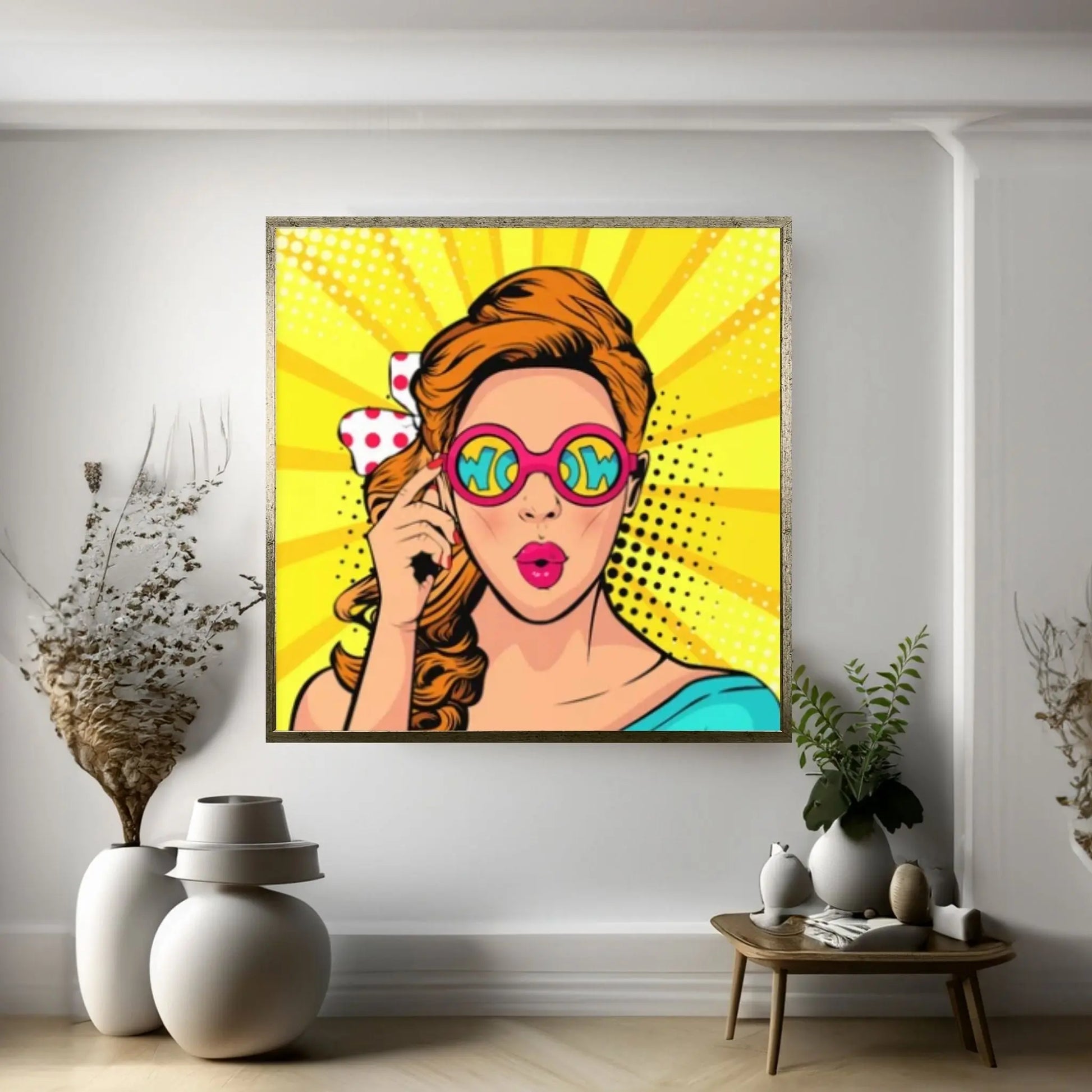 Pop Art Woman Wall Art, Comic Pop Art, Retro Comic - Y Canvas