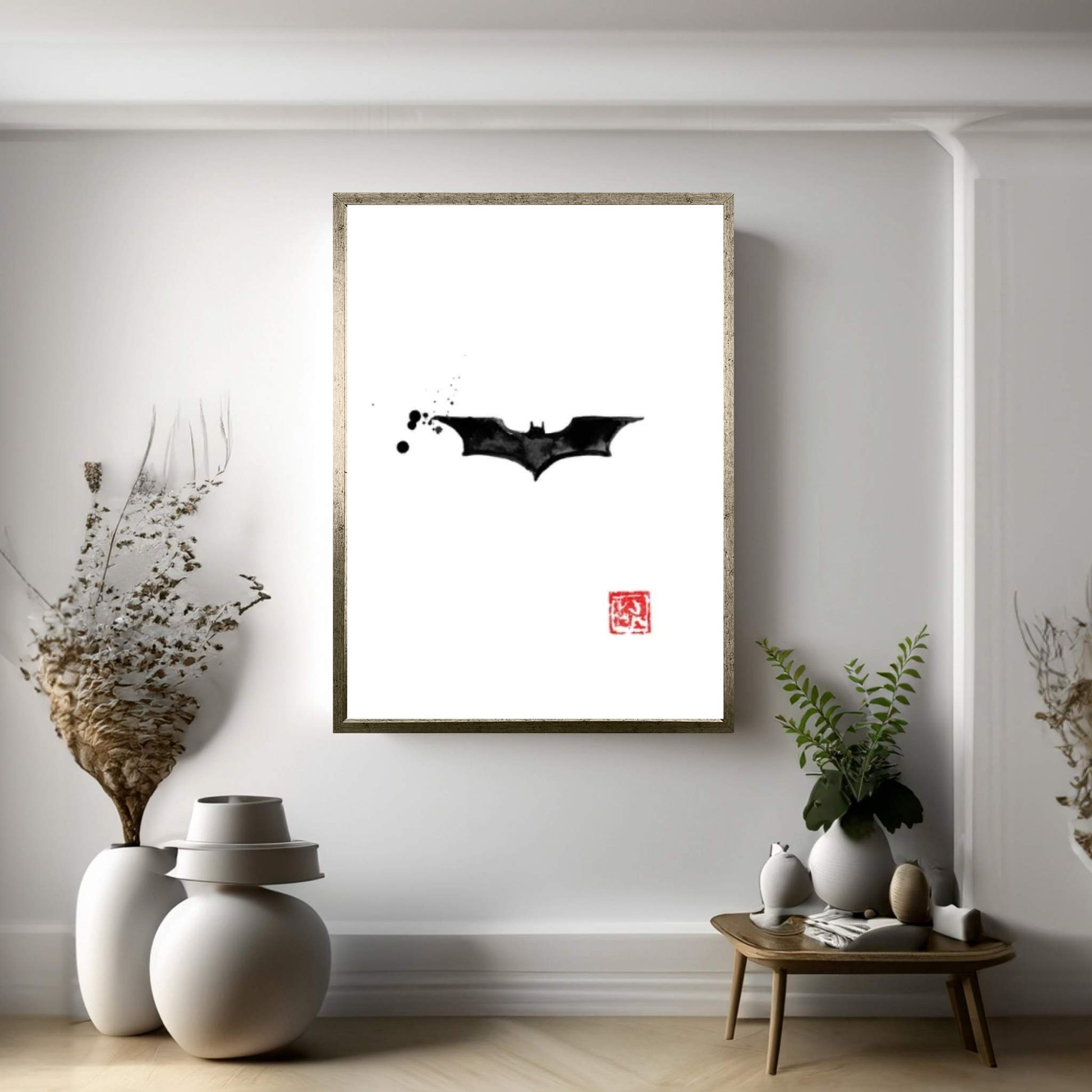 Batman Logo Canvas Wall Art - Y Canvas