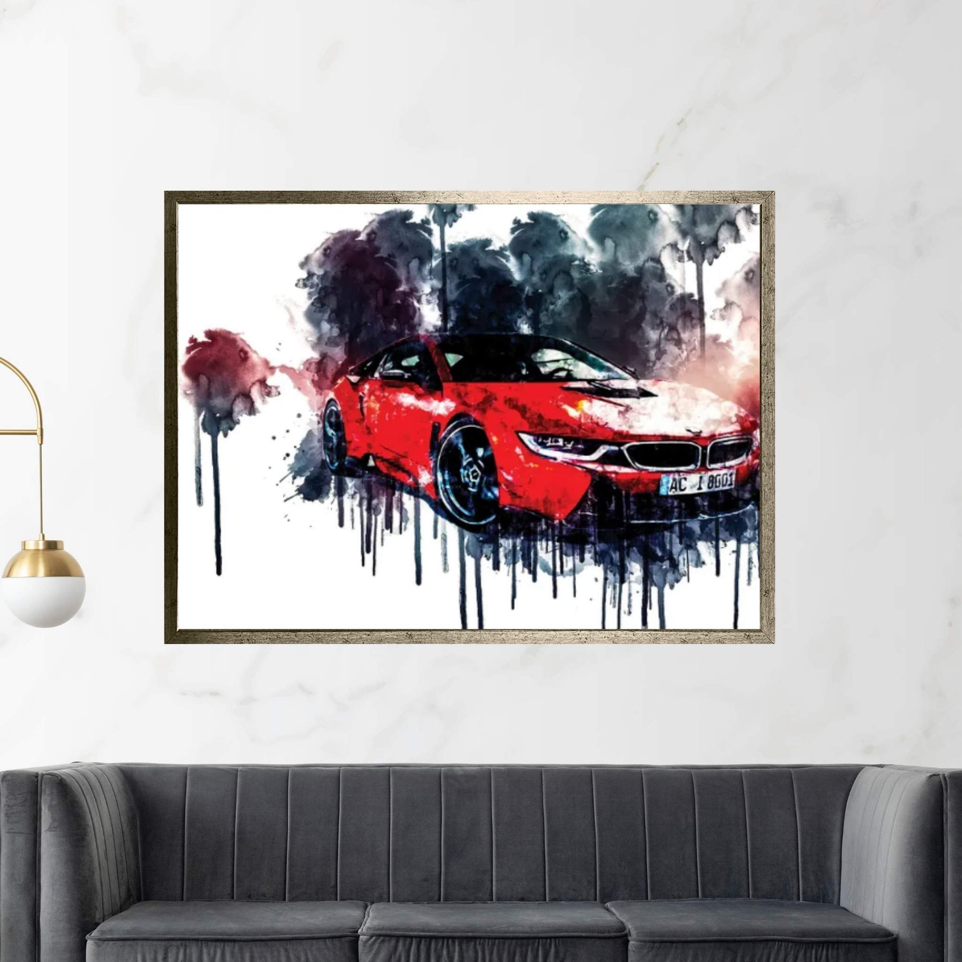 2017 AC Schnitzer ACS8 BMW i8 Canvas Wall Art - Y Canvas