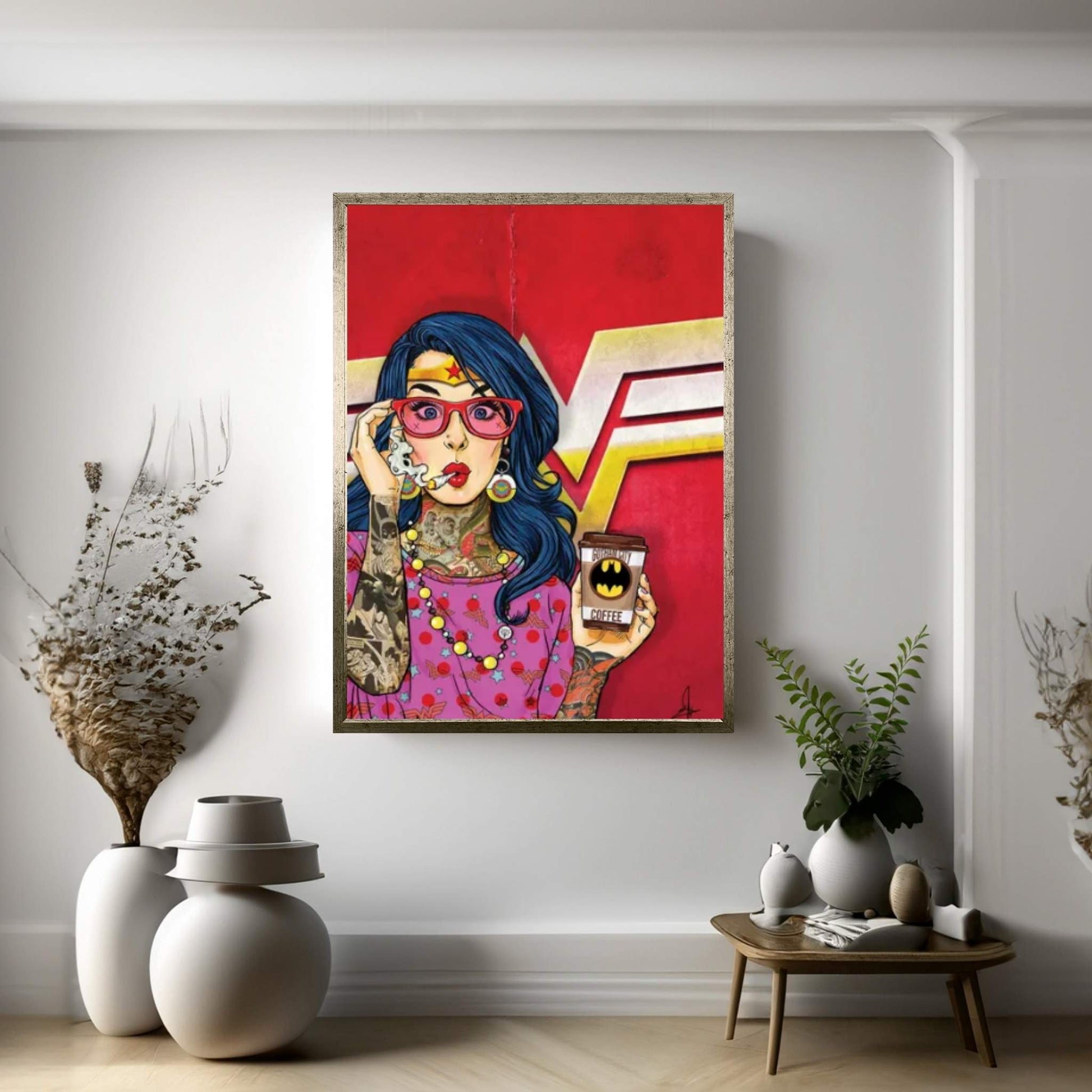 WW Retro Canvas Wall Art - Y Canvas