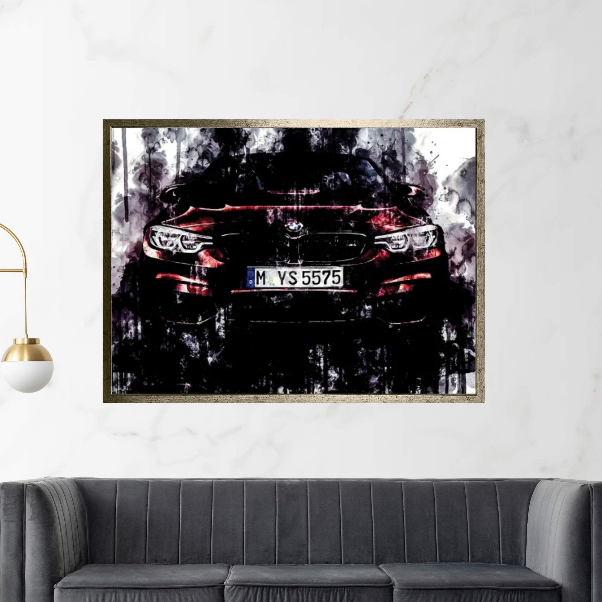 2018 BMW Series M4 Convertible Vehicle CCCLXXXVI Canvas Wall Art - Y Canvas