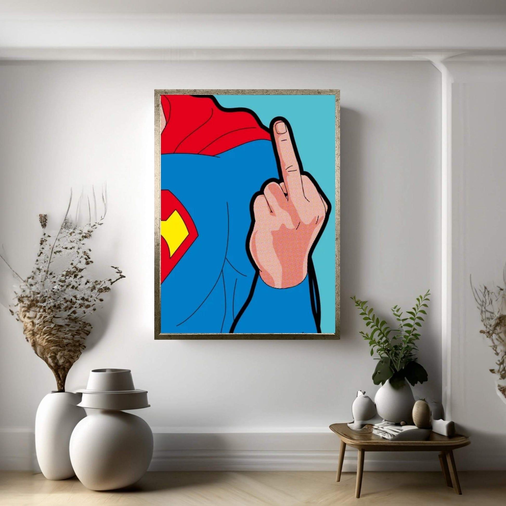 Super-Finger Canvas Wall Art - Y Canvas