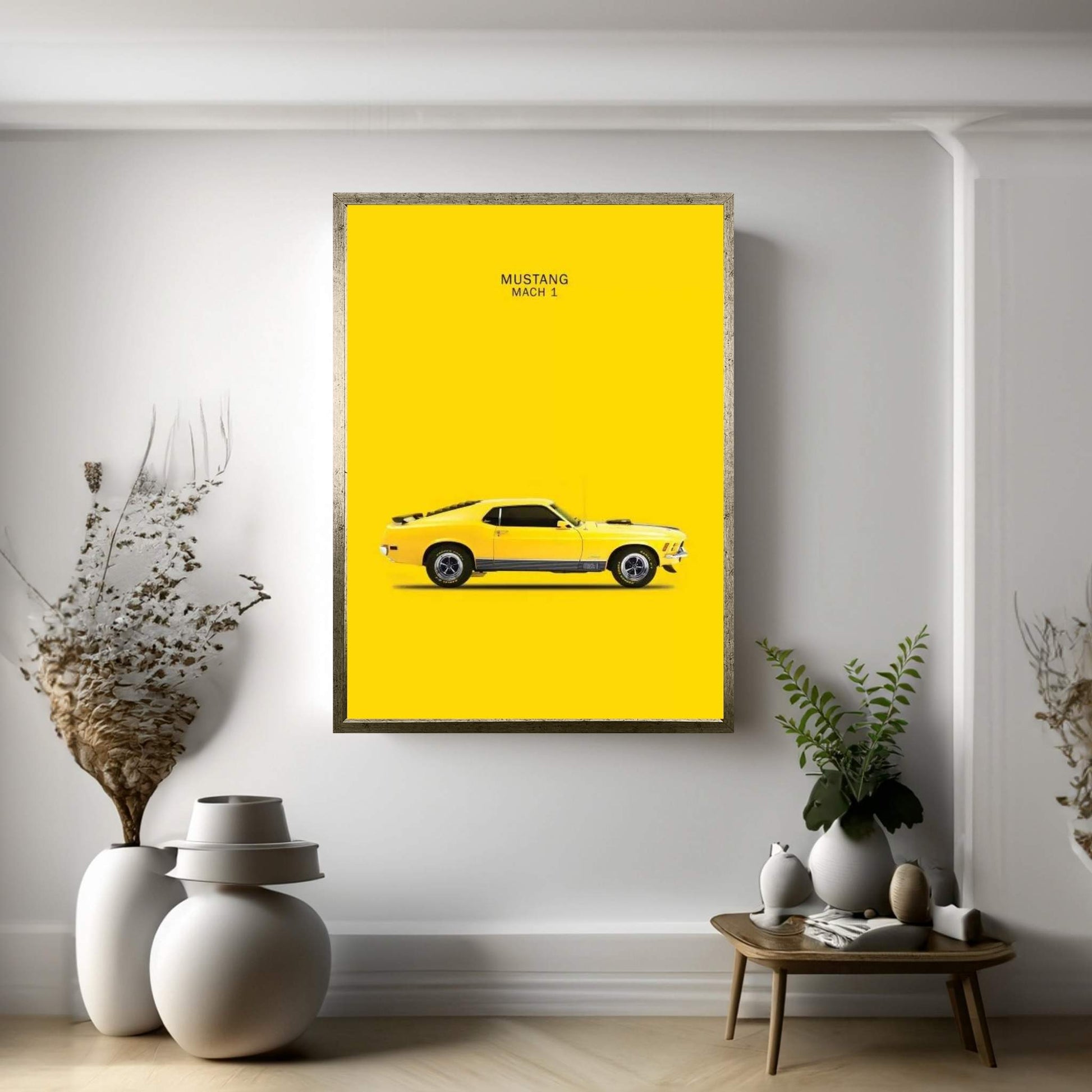 1970 Ford Mustang Mach 1 Canvas Wall Art - Y Canvas