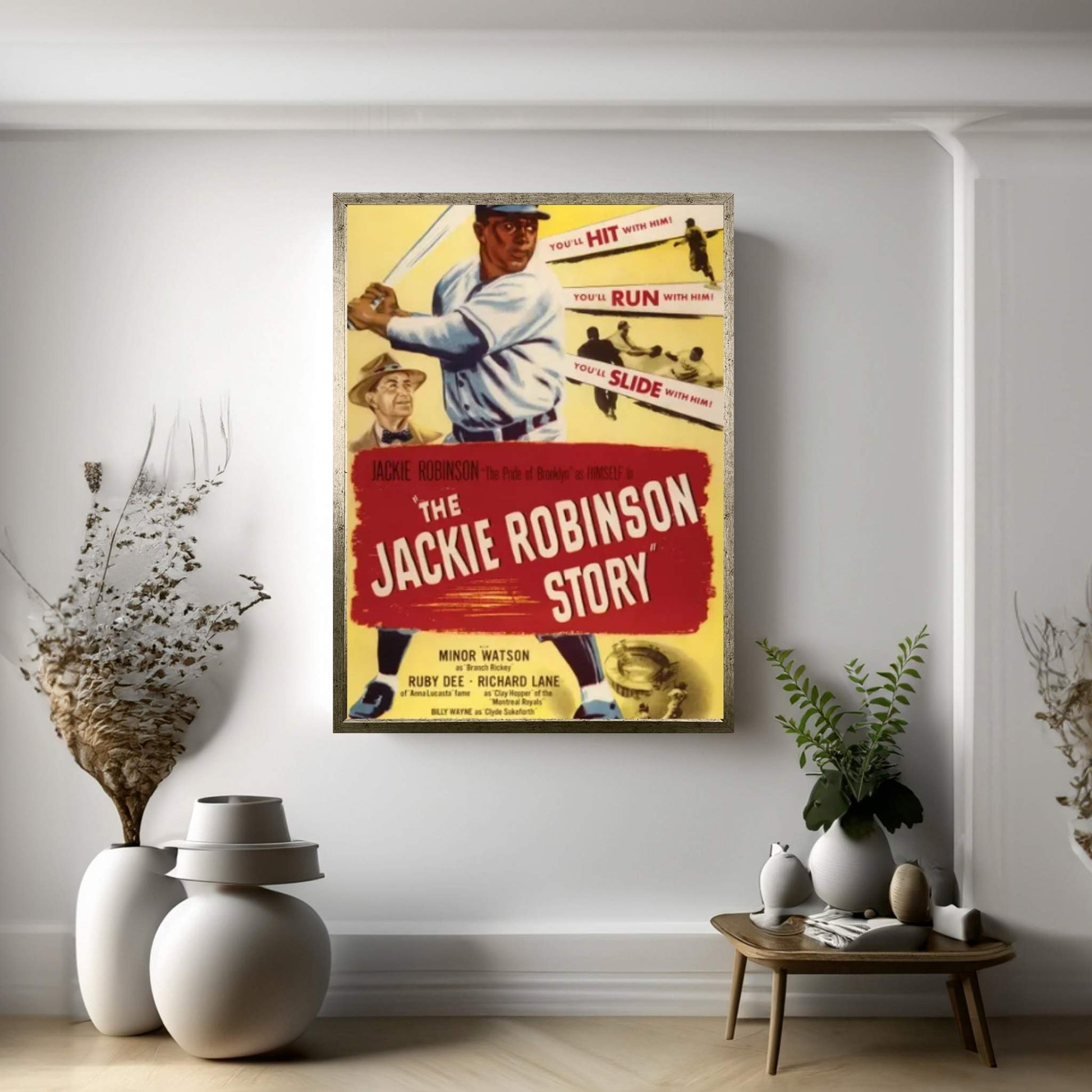 The Jackie Robinson Story Canvas Wall Art - Y Canvas