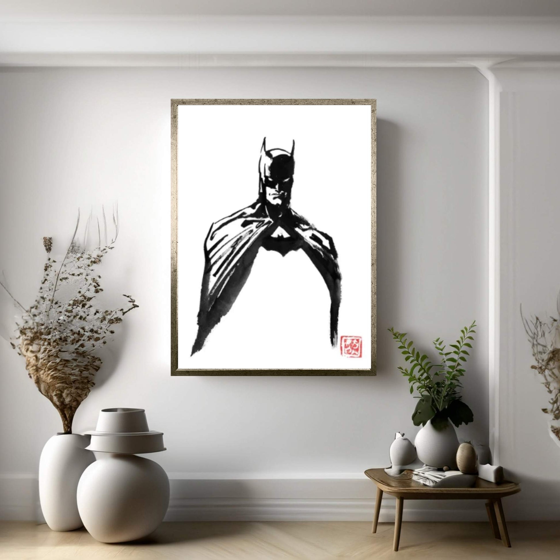 Inner Batman Canvas Wall Art - Y Canvas