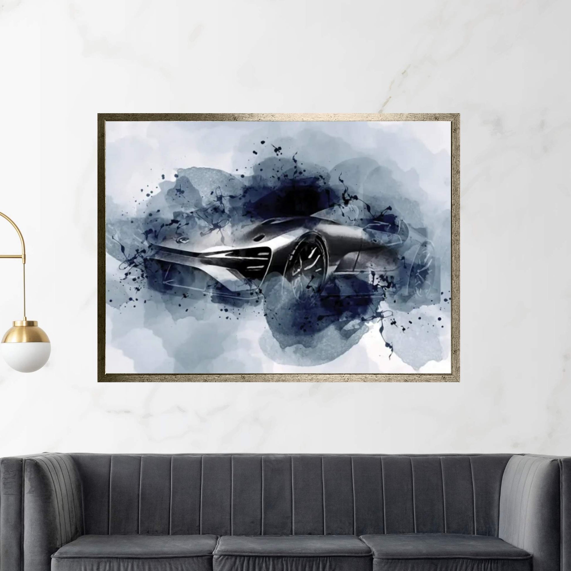 2021 Lexus Bev Sport Silver Coupe Canvas Wall Art - Y Canvas