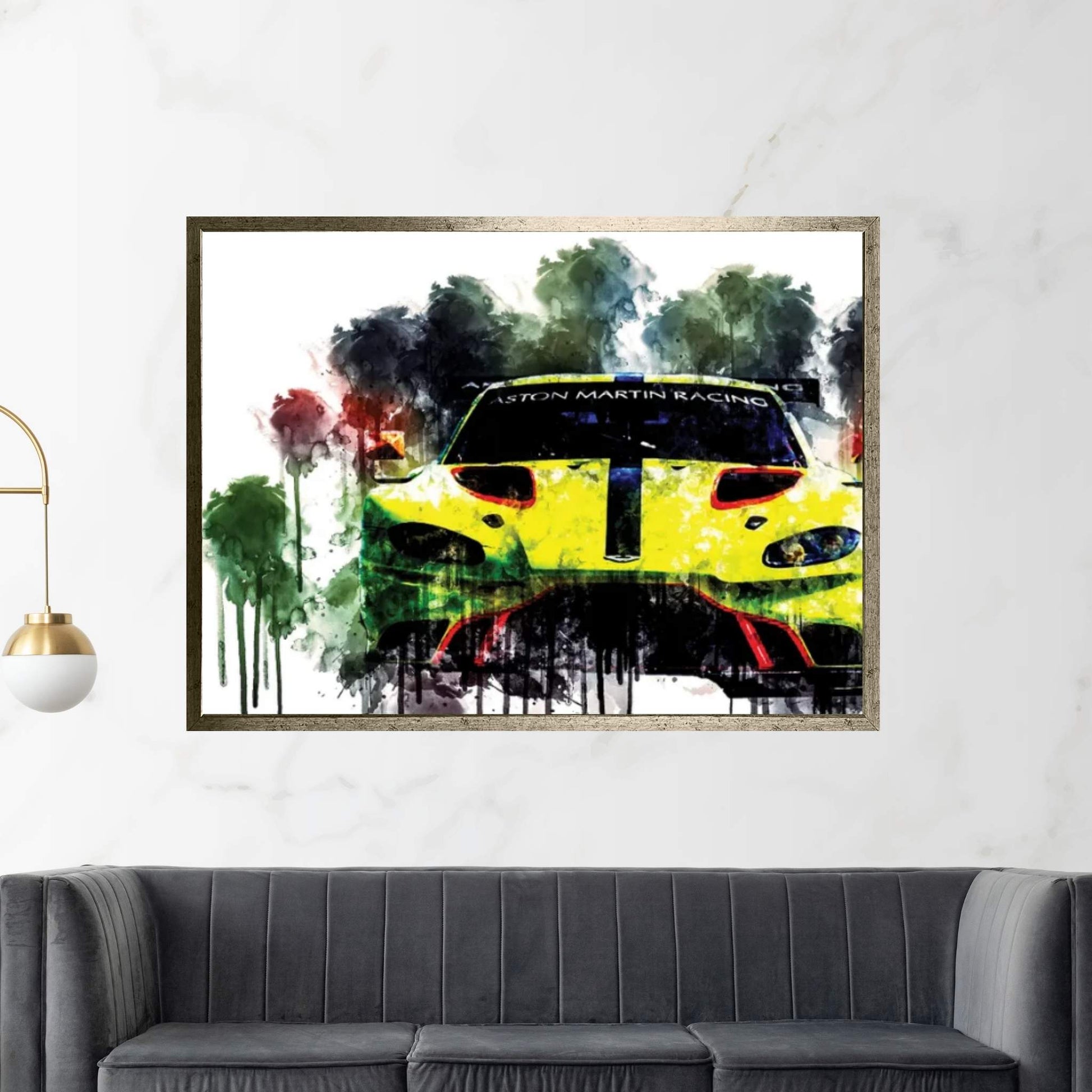 2018 Aston Martin Vantage GTE Canvas Wall Art - Y Canvas