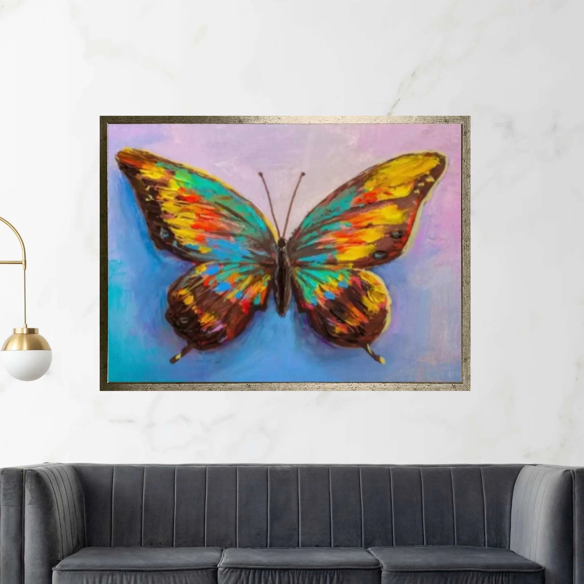 Butterfly Canvas Art Butterfly, Butterfly Wall Decor Animal Painting - Y Canvas