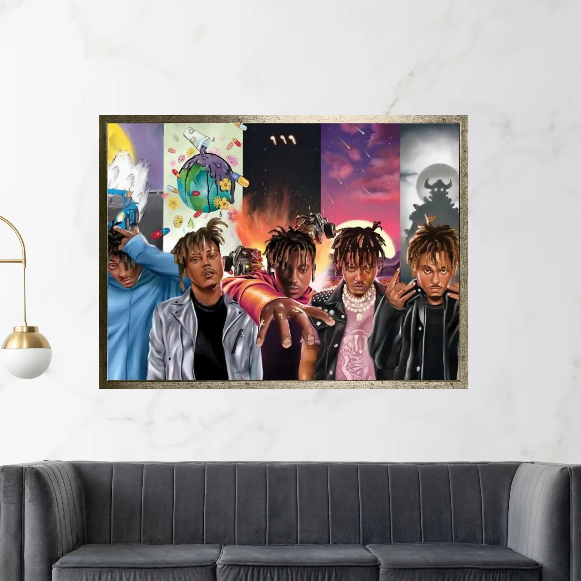 Evolution Of Juice Wrld Canvas Wall Art - Y Canvas