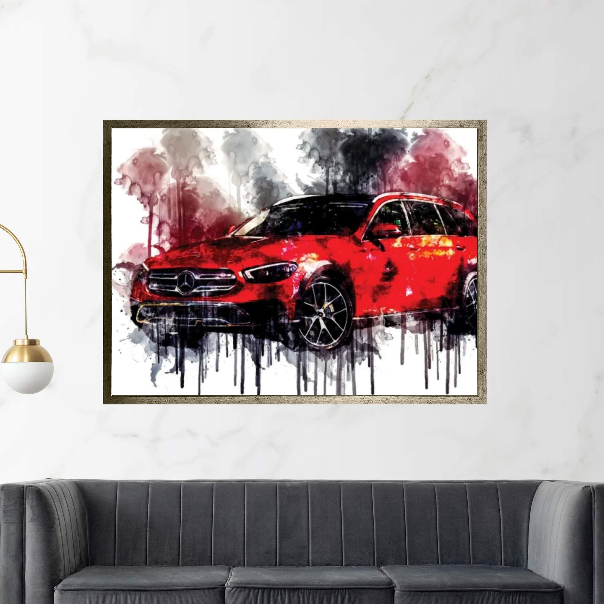 Car 2021 Mercedes-Benz E 450 4Matic All-Terrain Canvas Wall Art - Y Canvas