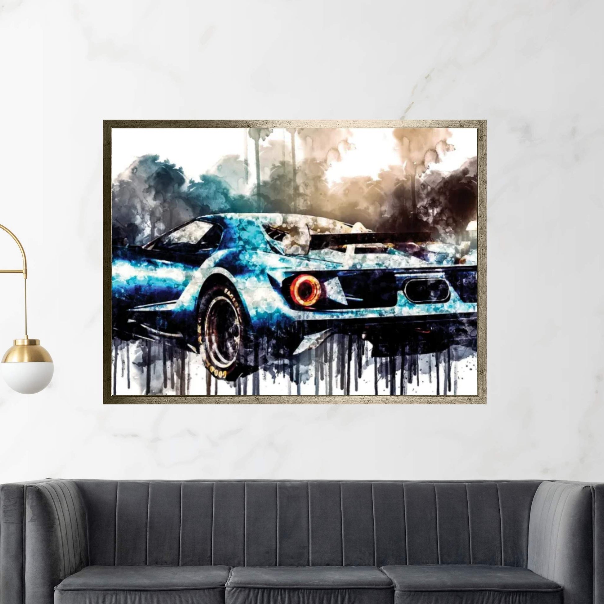 2017 Ford GT Concept Canvas Wall Art - Y Canvas