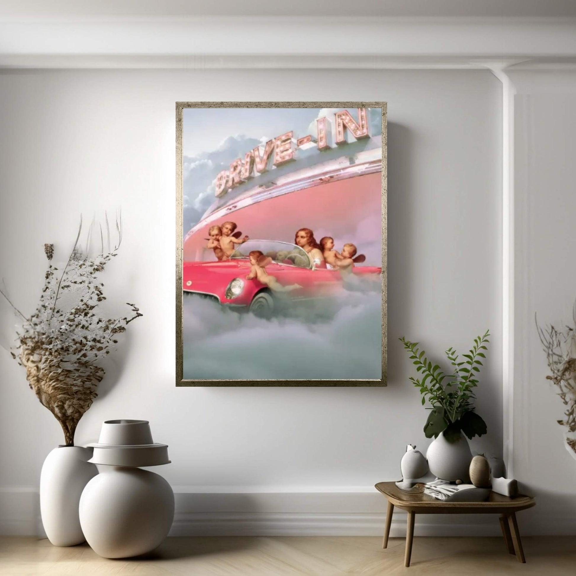 Holy Drive-In Canvas Wall Art - Y Canvas