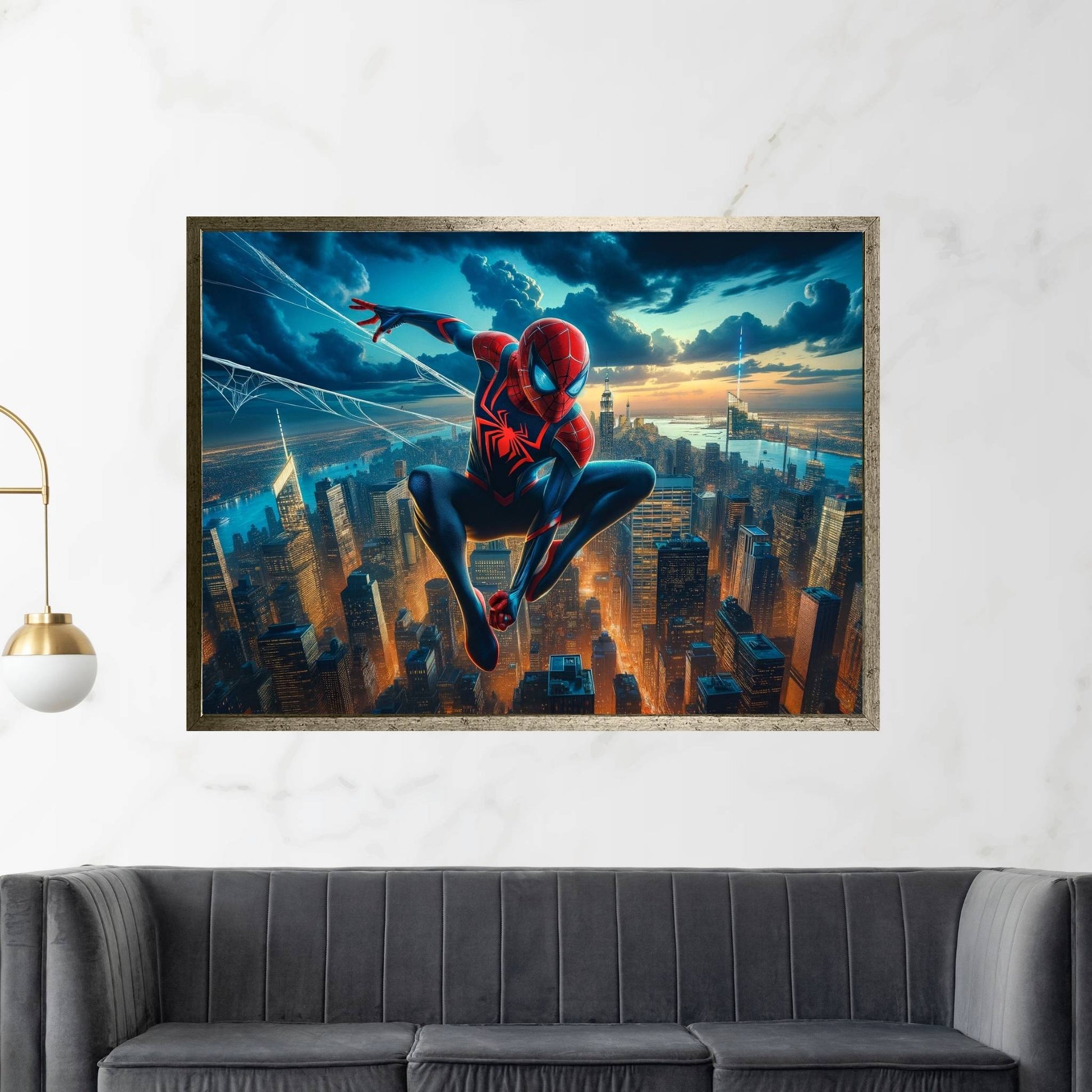 Spiderman Canvas Wall Art - Y Canvas