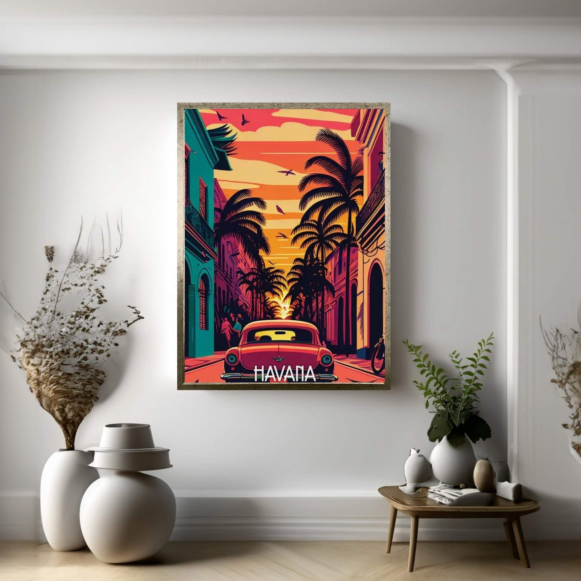 Havana City Canvas Wall Art - Y Canvas