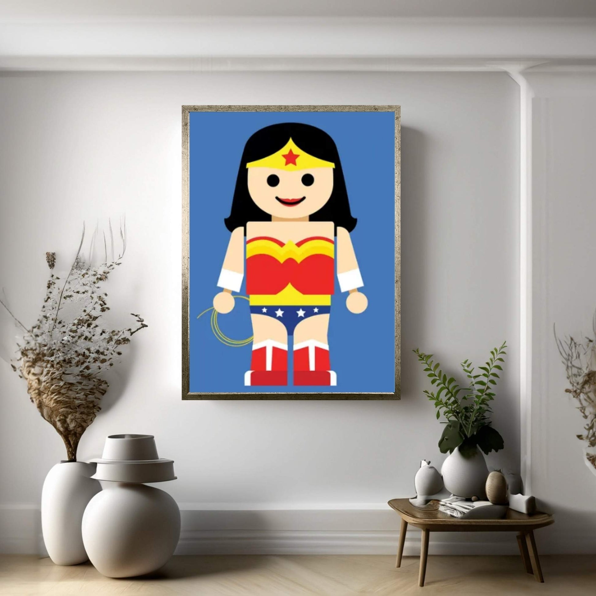 Toy Wonder Woman Canvas Wall Art - Y Canvas