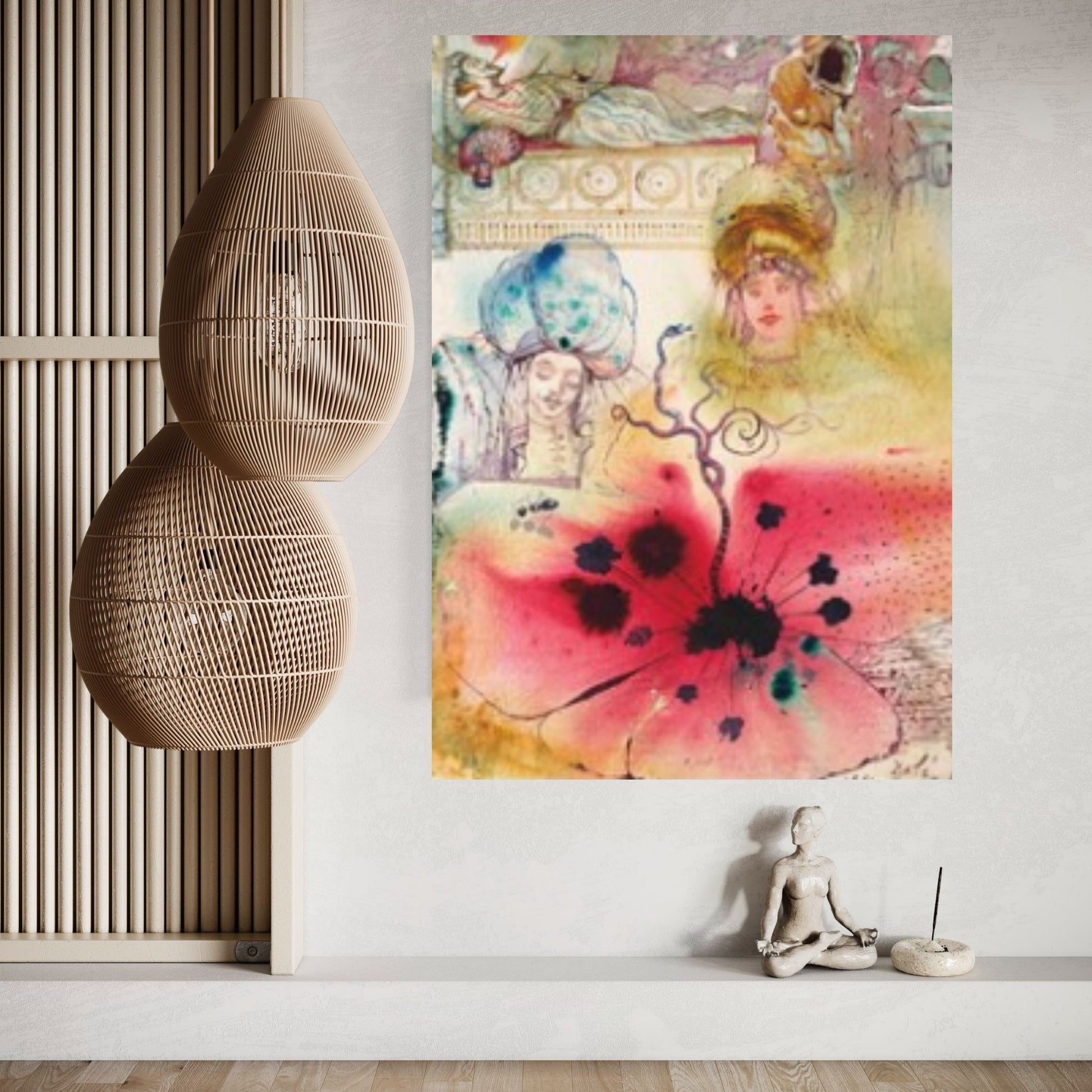 Salvador Dali Canvas Wall Art Poster Fuormis et opium Print, Surrealism Poster - Y Canvas