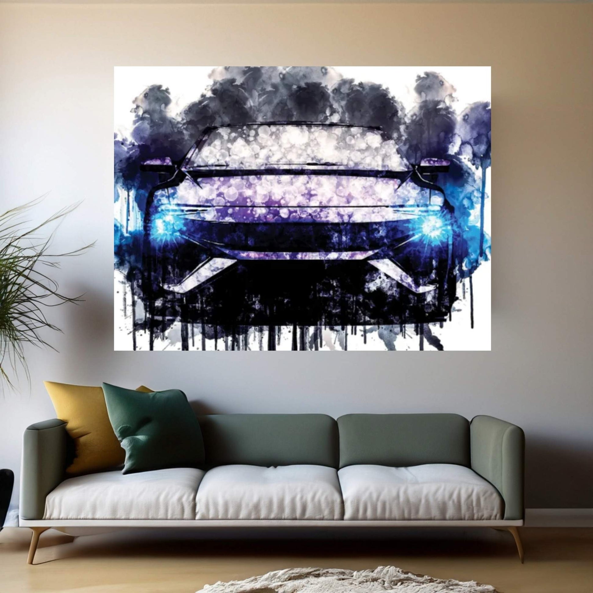 Car 2018 Airways RG Nathalie Canvas Wall Art - Y Canvas