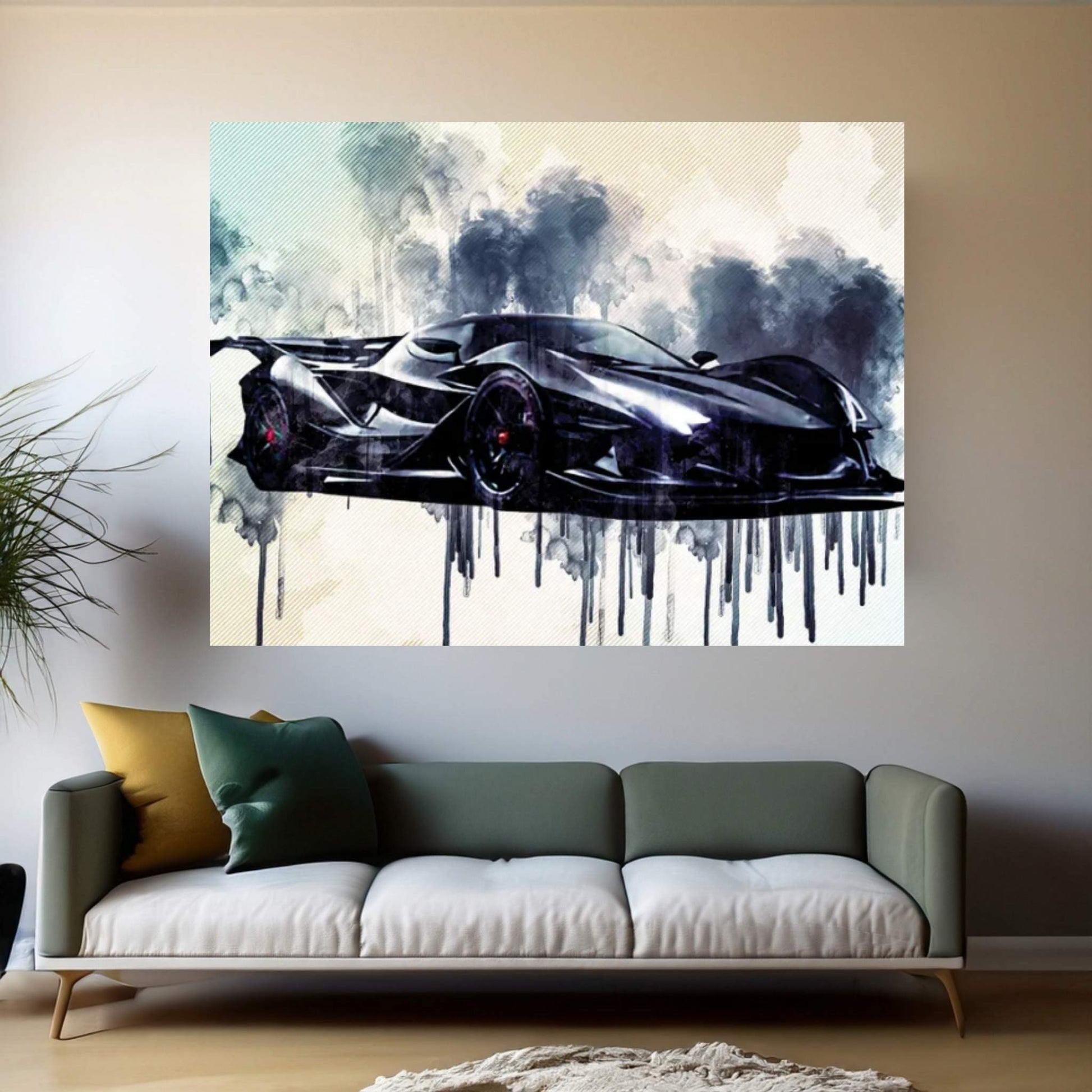 Apollo IE 2019 Luxury Supercar Front View Hypercar Apollo Canvas Wall Art - Y Canvas