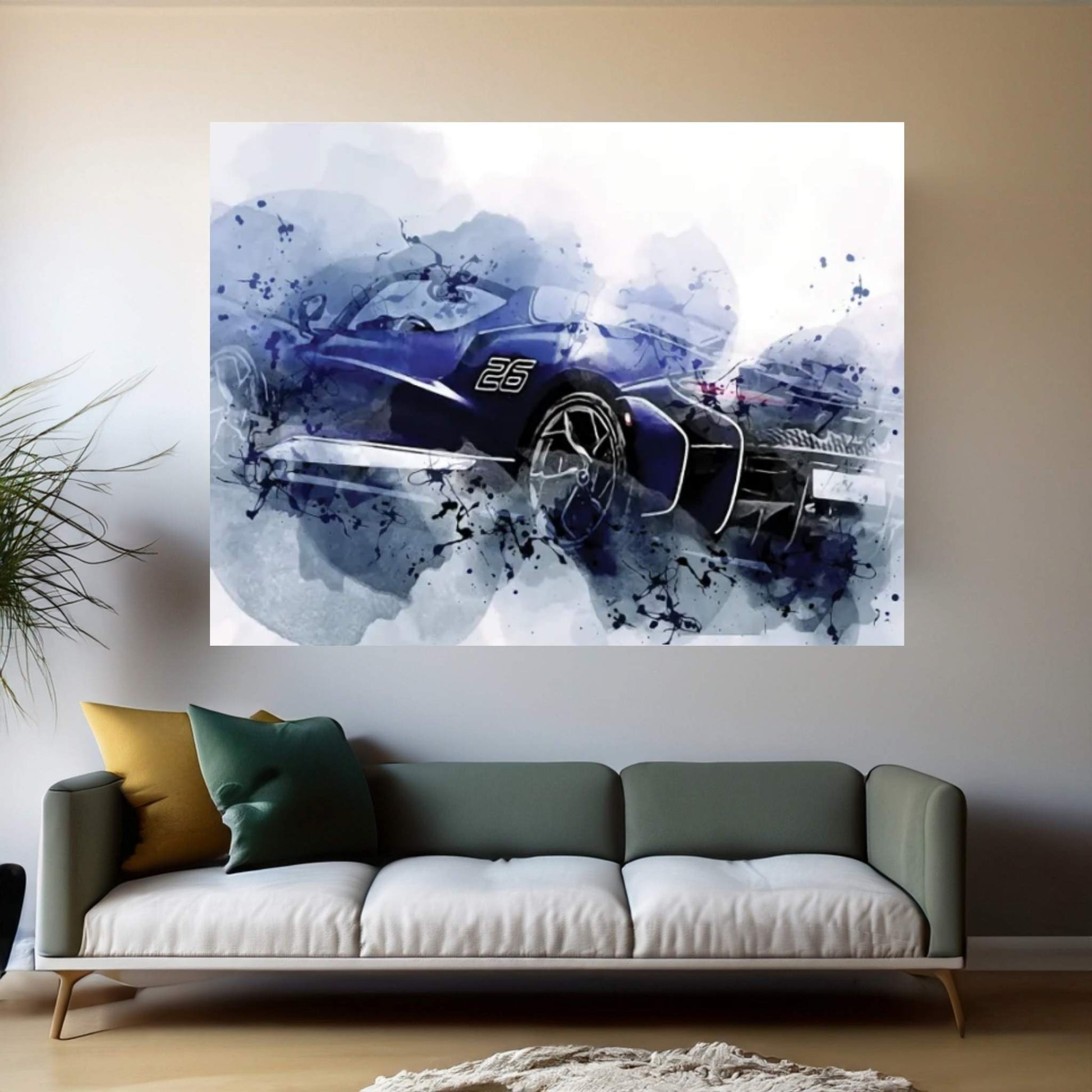 2021 Mclaren Elva 815 HP Exterior Canvas Wall Art - Y Canvas