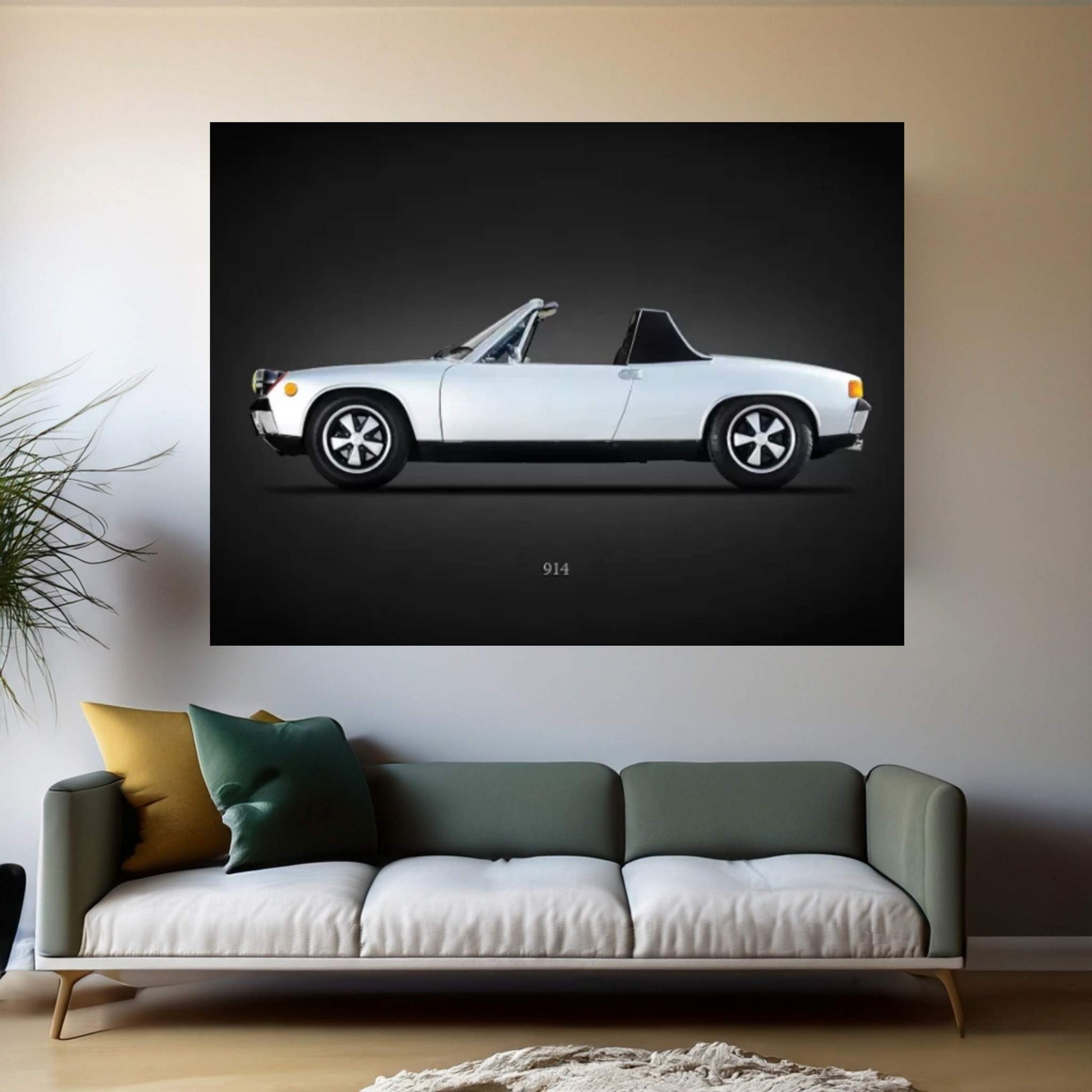 Porsche 914 1970 Canvas Wall Art - Y Canvas