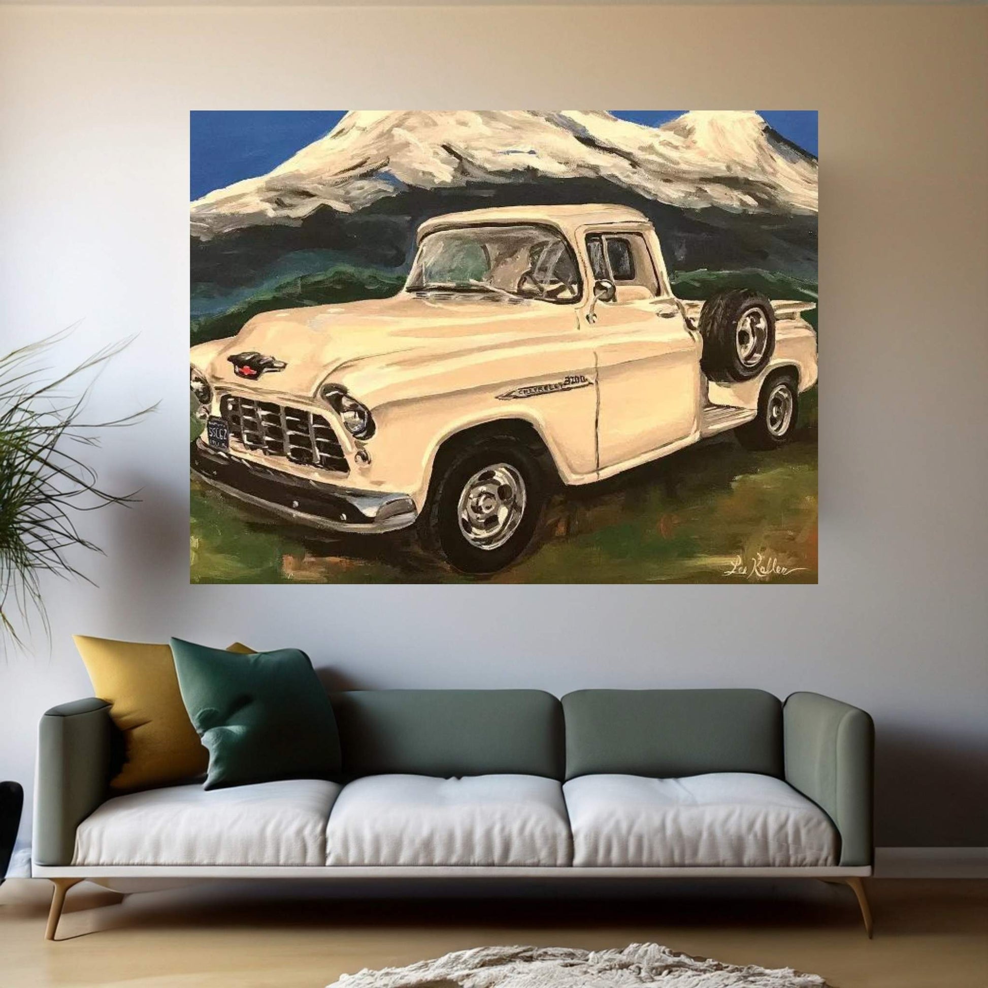 Chevy Truck 3200 I Canvas Wall Art - Y Canvas