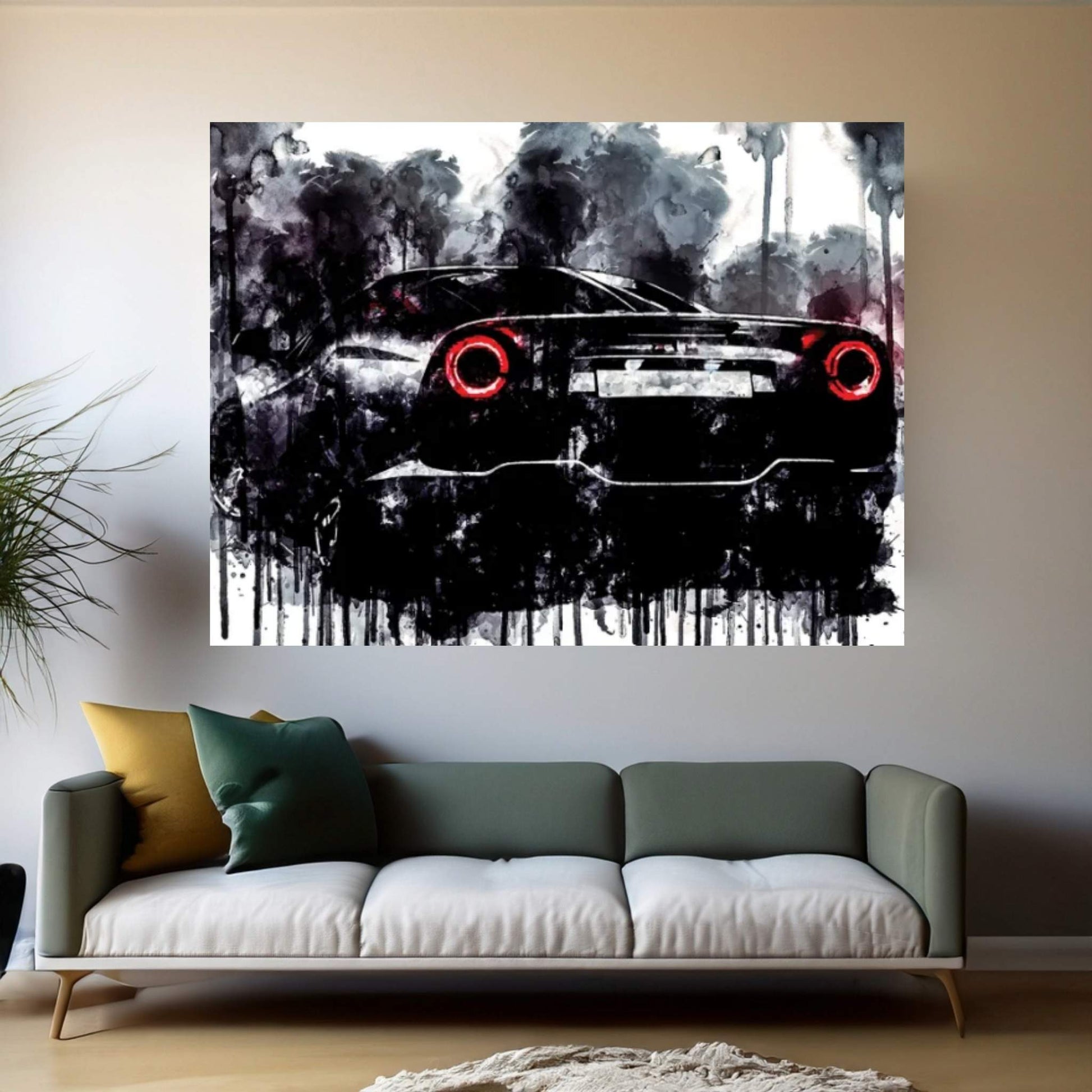 2018 ATS GT Back Canvas Wall Art - Y Canvas