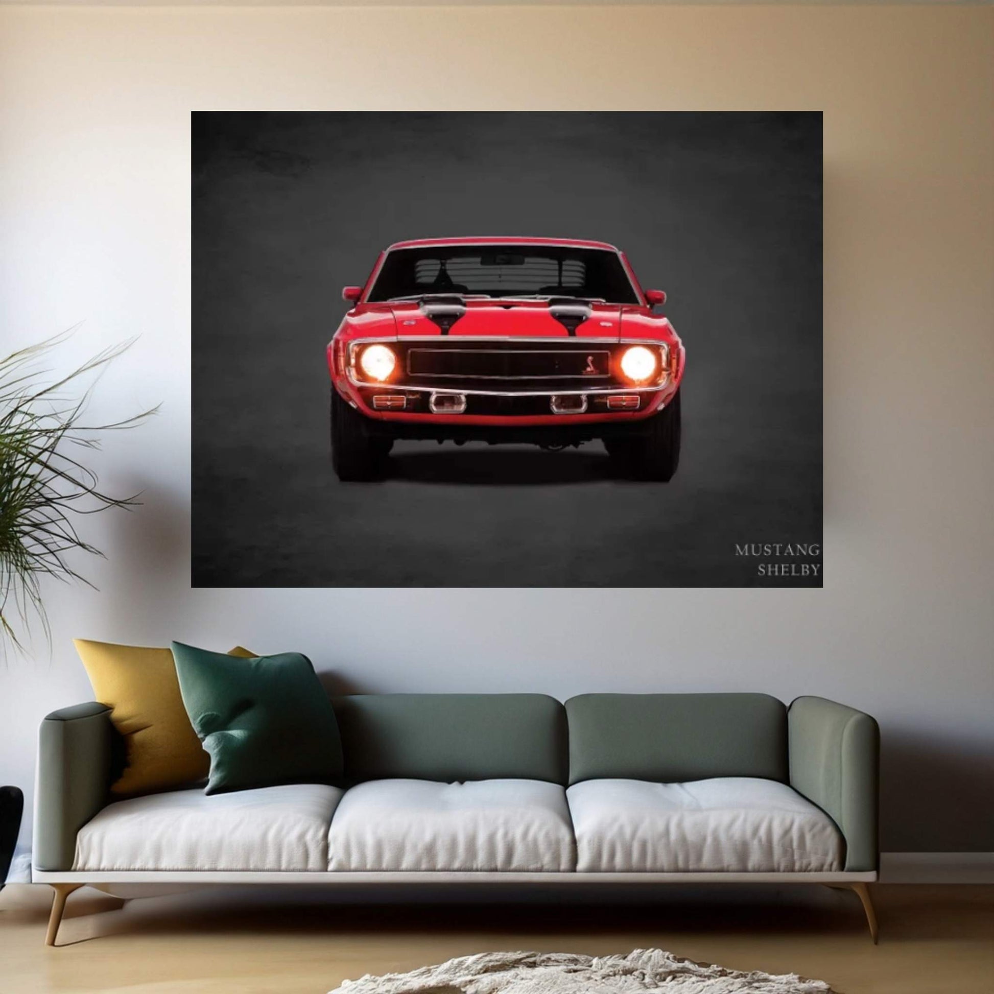 1969 Ford Mustang Shelby Canvas Wall Art - Y Canvas