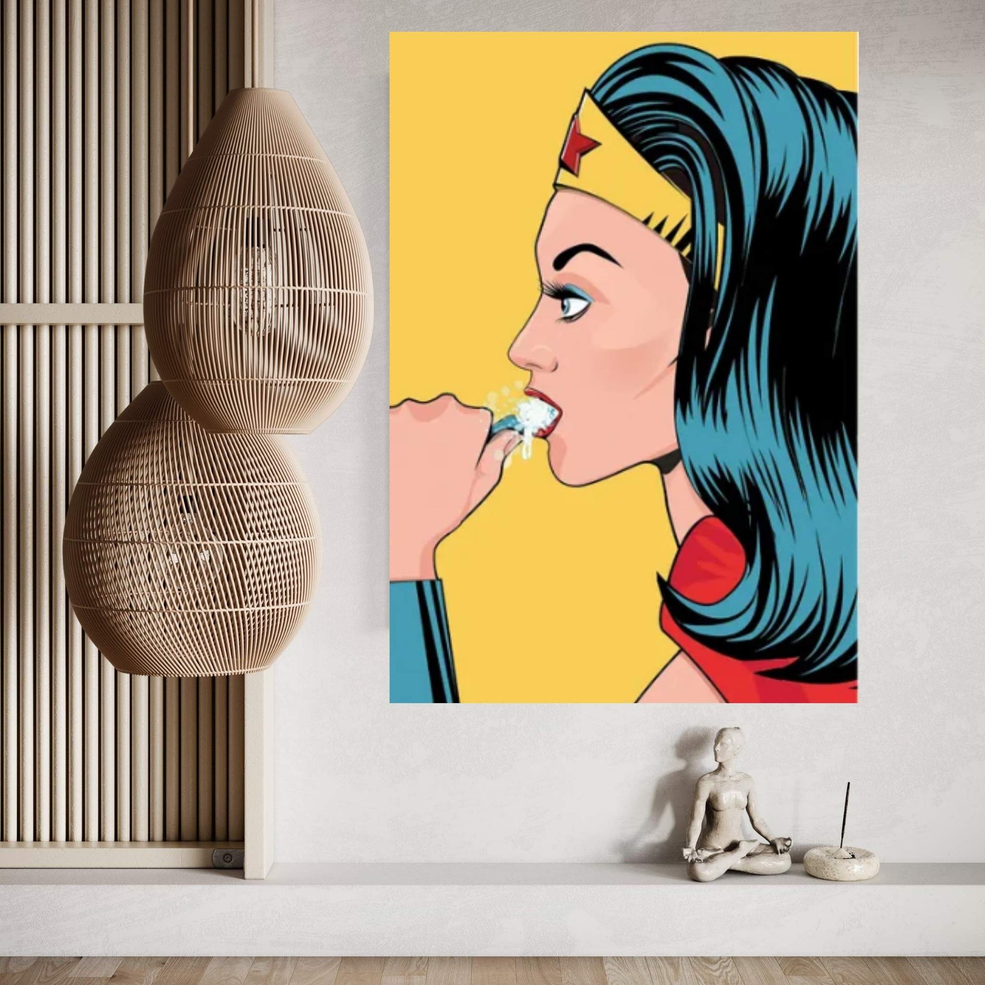 WW Teeth Canvas Wall Art - Y Canvas